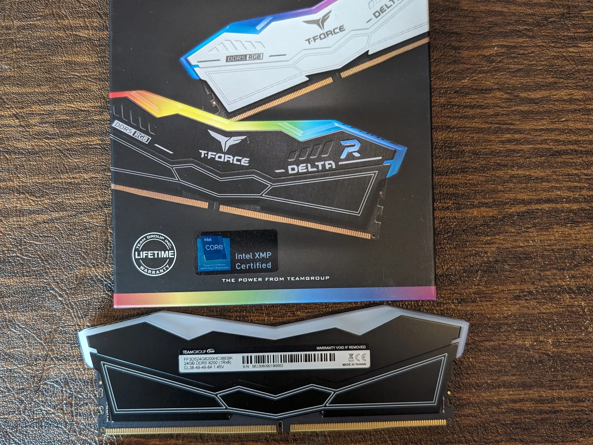 Team T-Force Delta RGB 48GB (2 x 24GB) DDR5 8200