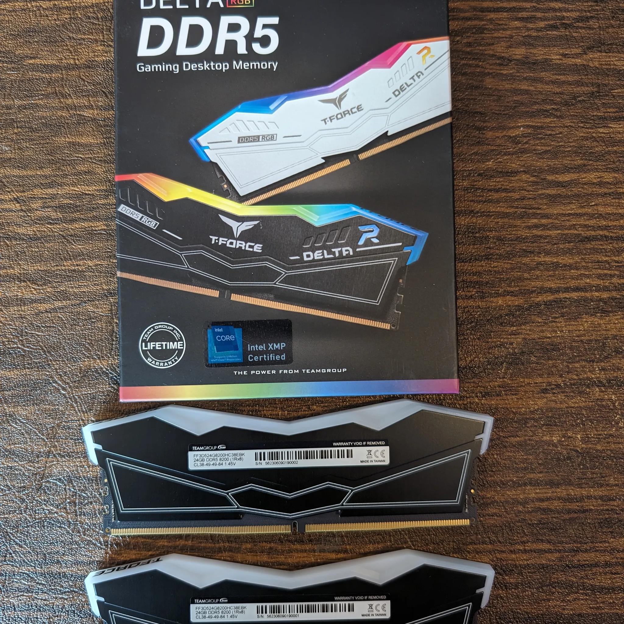 Team T-Force Delta RGB 48GB (2 x 24GB) DDR5 8200