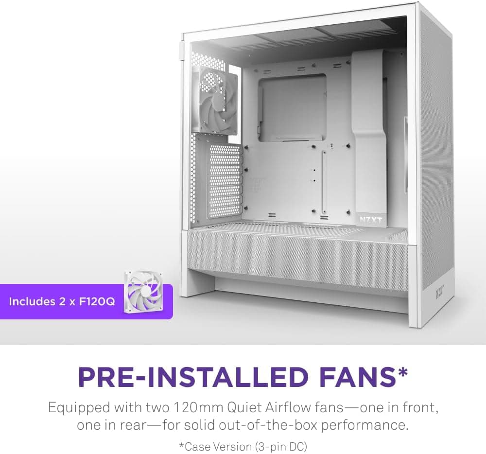 *NIB* NZXT H5 Flow 2024 - Compact ATX Mid-Tower PC Gaming Case - High Airflow - White