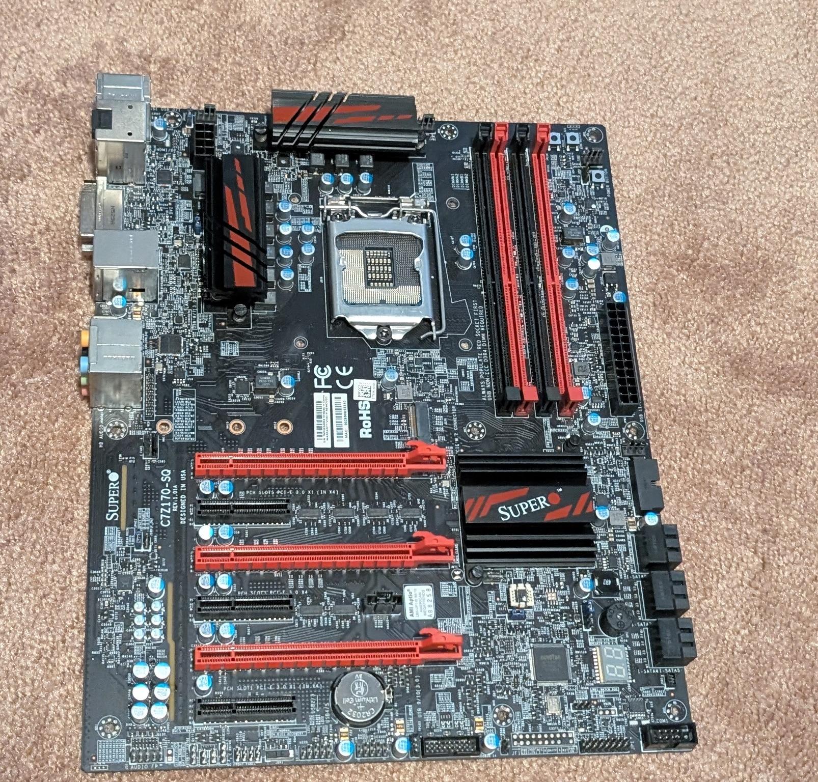 Untested Supermicro C7Z170-SQ Intel Motherboard, Socket H4 (LGA 1151)