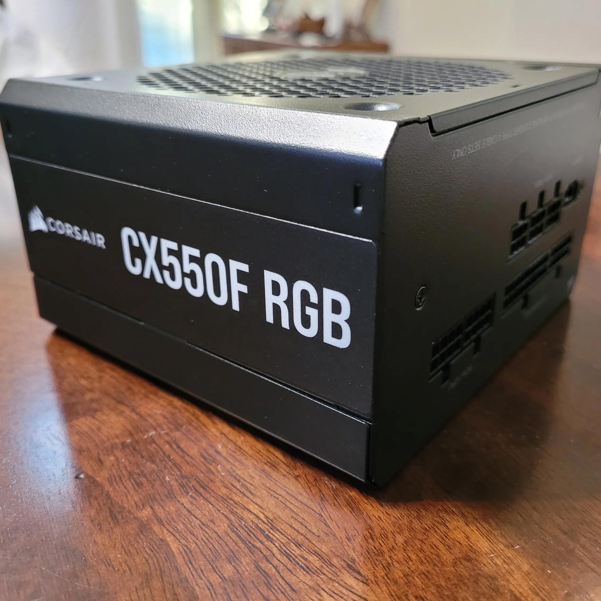 Corsair CX550F 550W 80+ Bronze Certified Fully Modular ATX RGB Series Power Supply (Black)