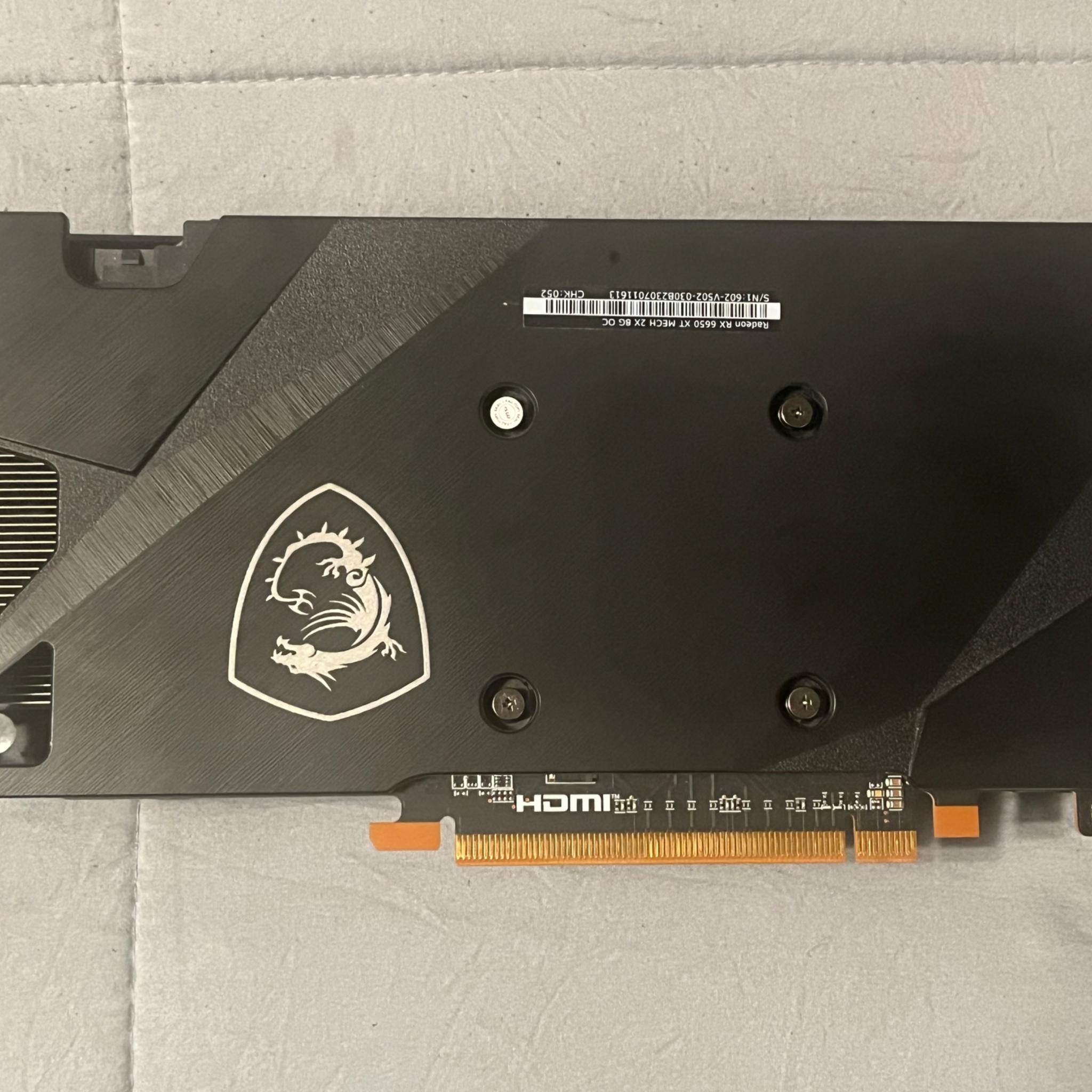 MSI AMD 6650XT