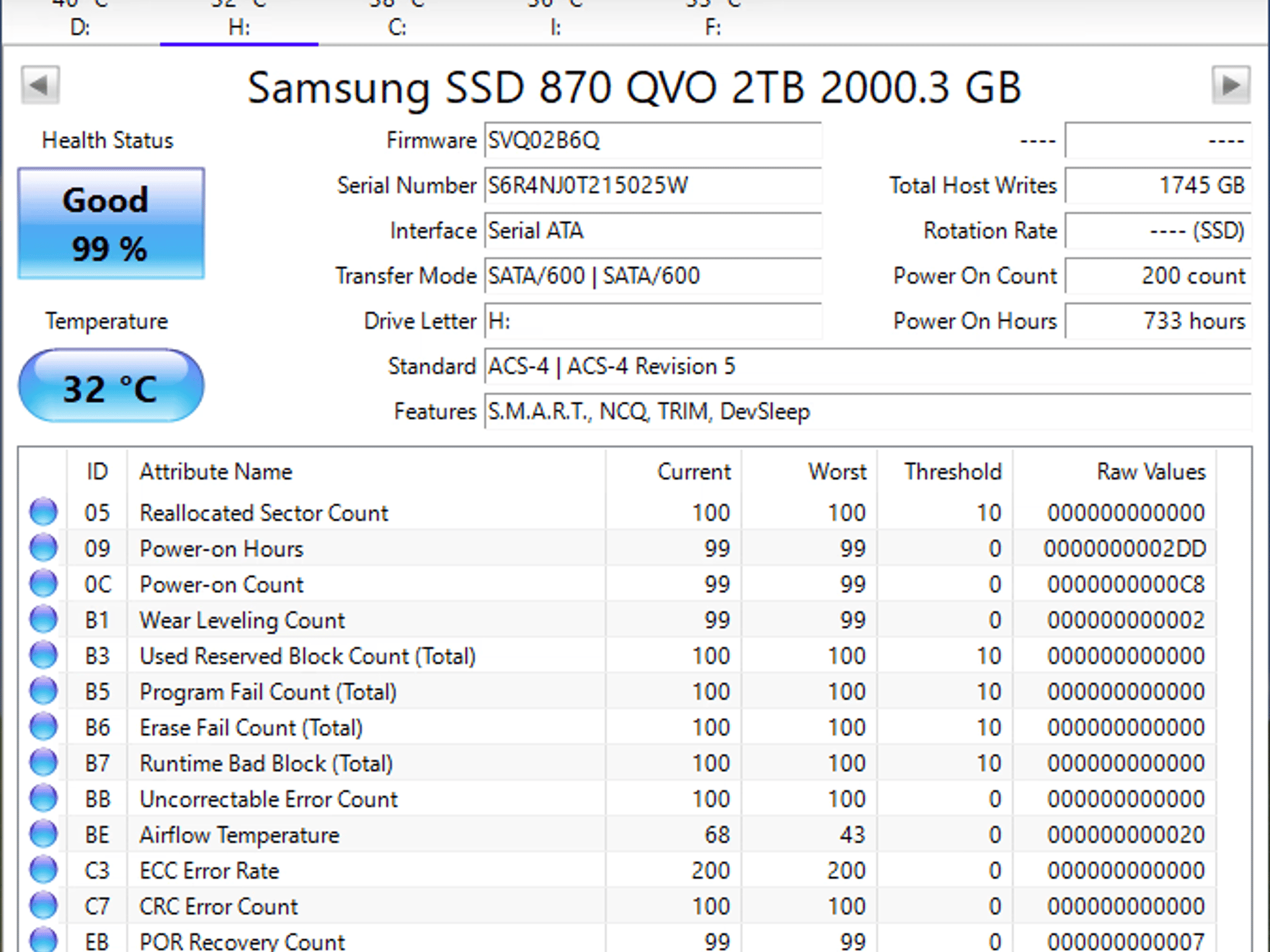 Samsung 870 QVO 2TB SSD
