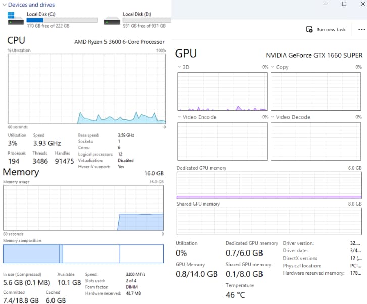 GTX 1660 SUPER 16GB+Ryzen 5 3600 | Price-to-Performance Gaming PC