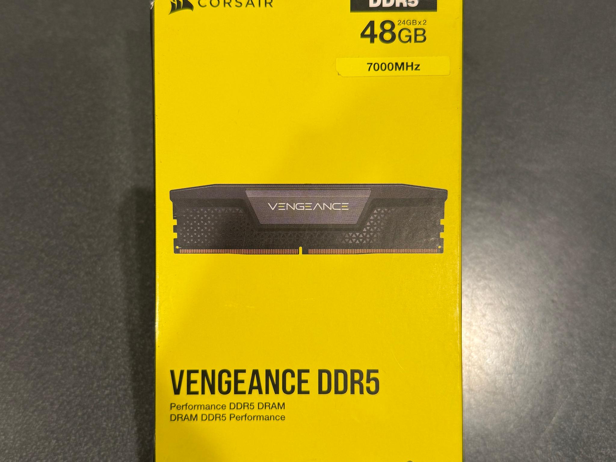 NEW 48GB 7000MHz Corsair Vengeance (2x24GB) DDR5 RAM