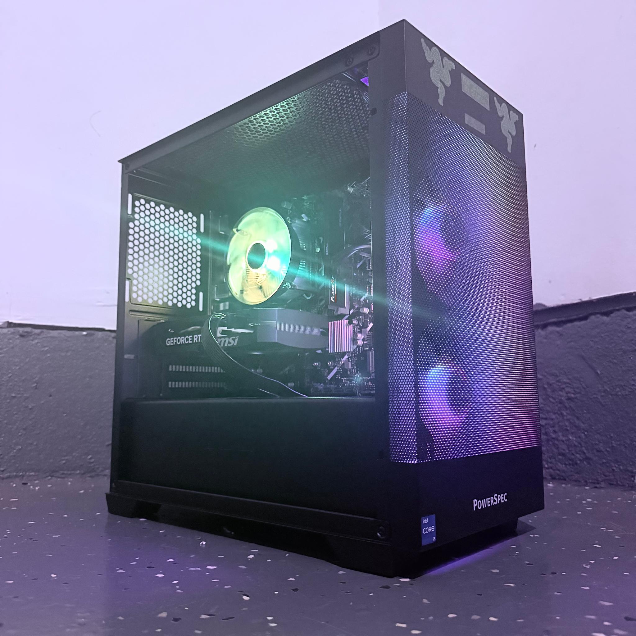🌈"Cyber Vortex"⚫️ | 1440p Gaming | RTX 5060 | i5 14400F | 16GB DDR5 | 1TB SSD | Free Shipping