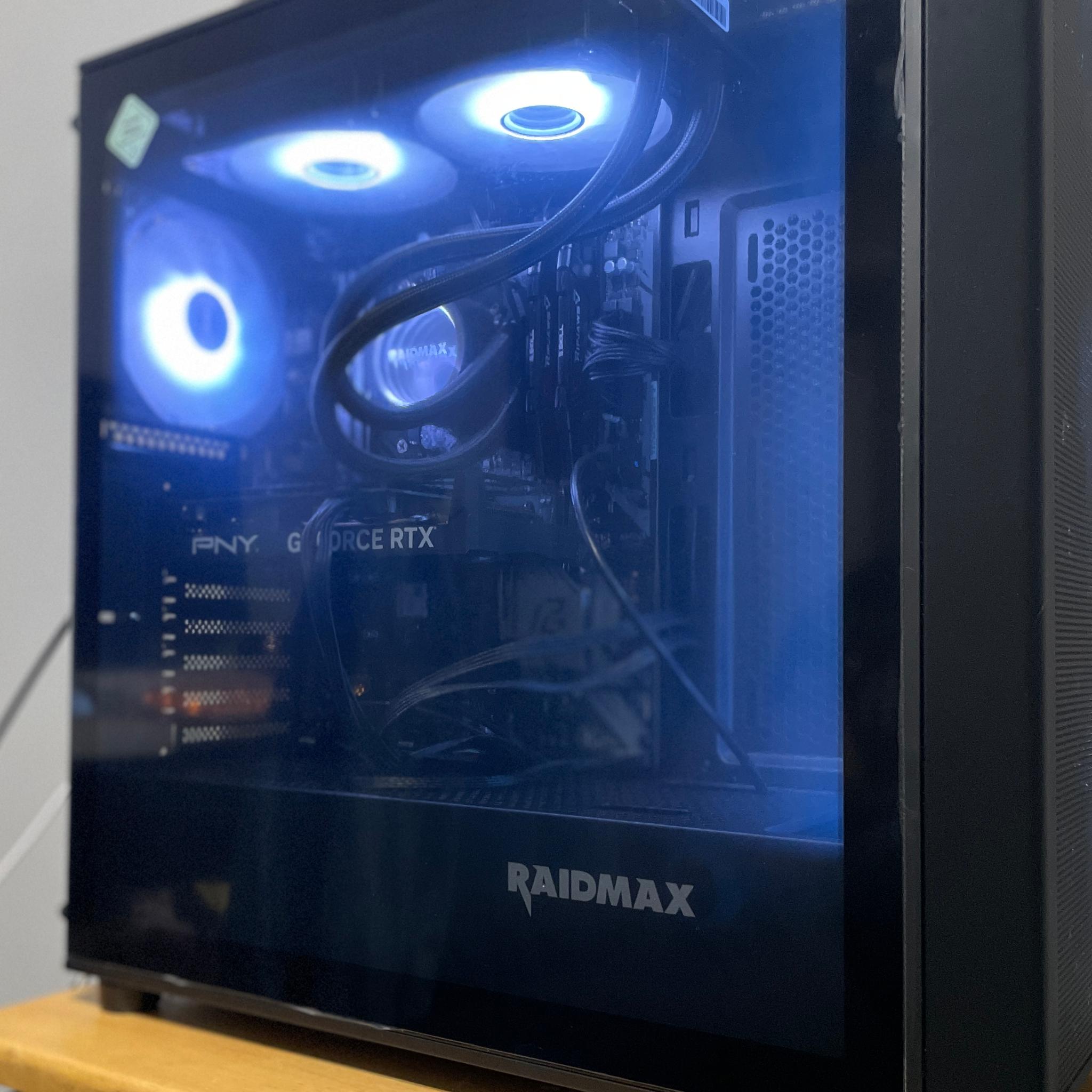 🌌 Blue Nova | Ryzen 5 5500 | RTX 4060 8GB | 32GB RAM | 1TB NVMe | Liquid Cooled