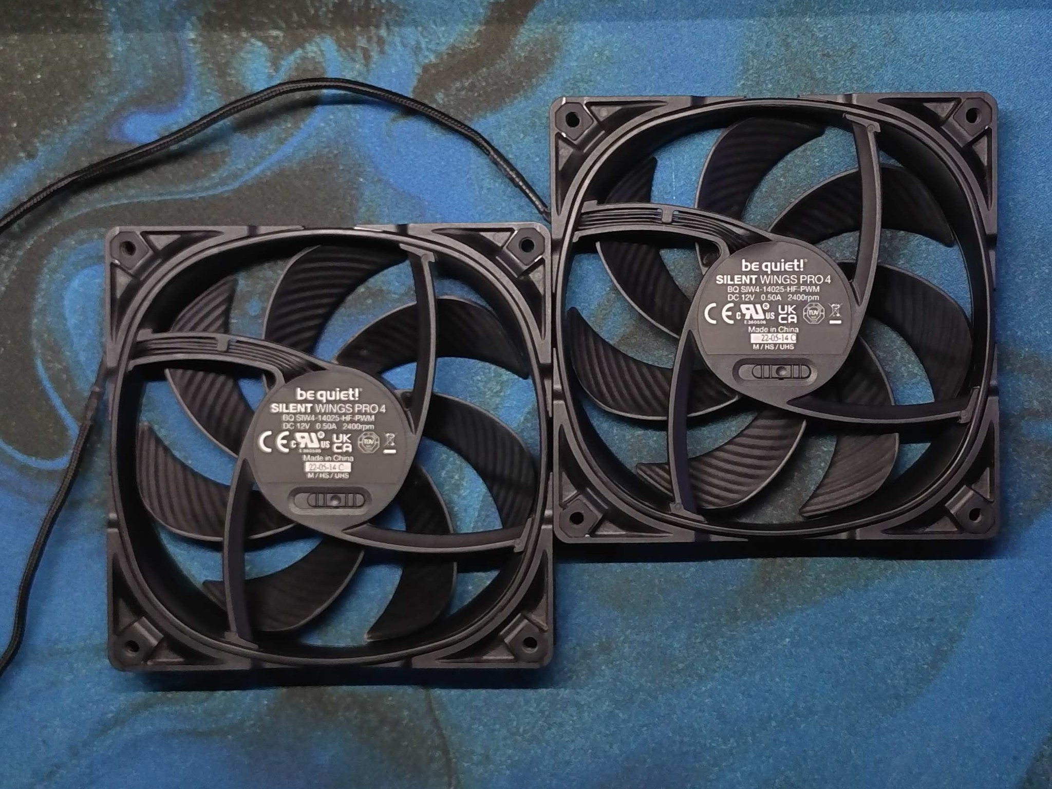 BE QUIET! SILENT WINGS PRO 4 140MM 2400RPM PWM FANS - LOT OF 2