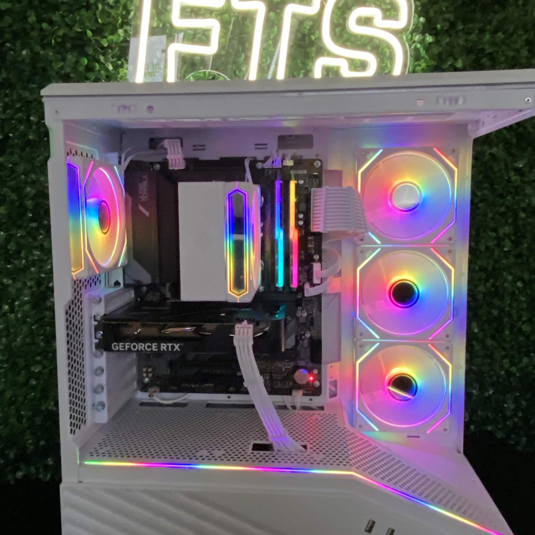 🤍 WHITE RGB GAMING PC | i5-13600KF + RTX 4060 | 16GB RAM | 1TB NVMe SSD