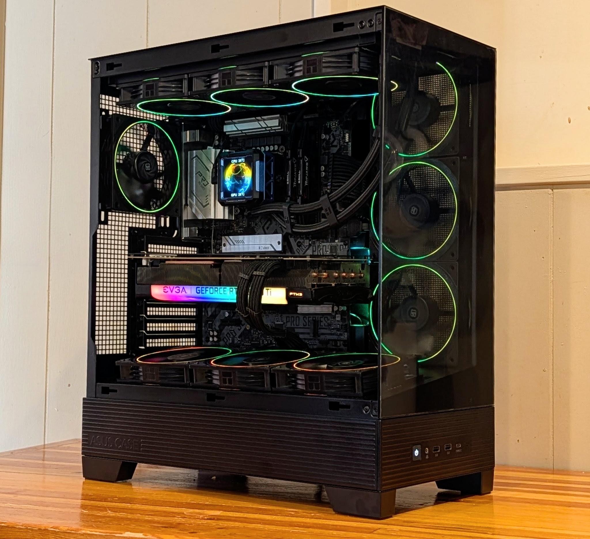 ⚡Intel Core i7-11700K + RTX 3070 Ti FTW3 Ultra | 1440p Gaming PC | Ring RGB + LCD Cooler⚡