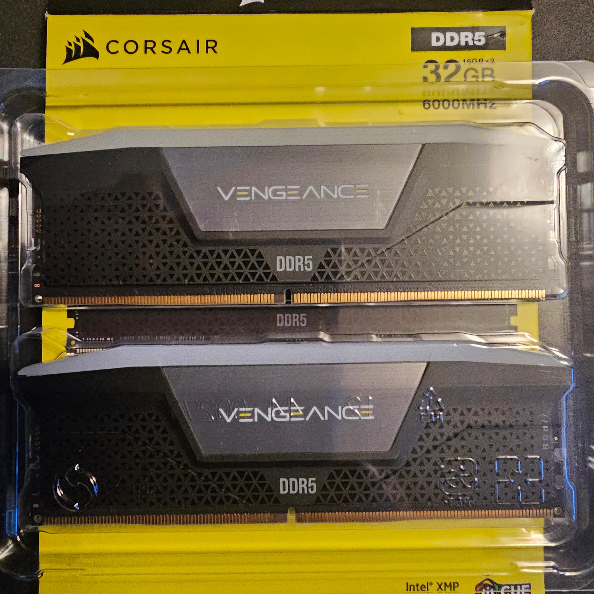 CORSAIR Vengeance RGB 32GB (2 x 16GB) DDR5 6000 (PC5 48000)