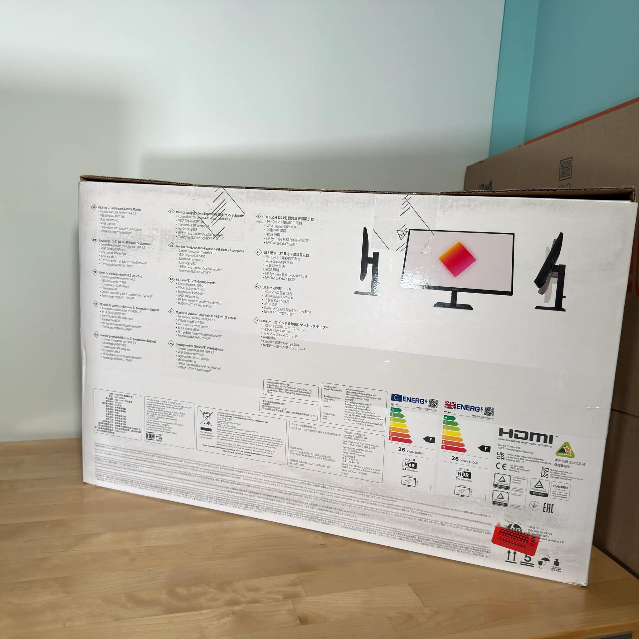 HP Omen 4k 144HZ IPS Gaming Monitor