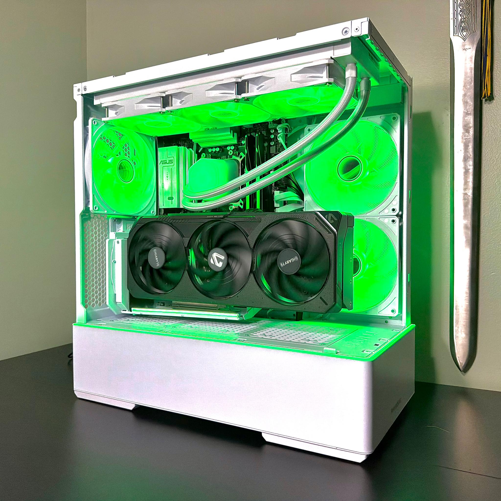 RTX 5080 | Ryzen 7 9800X3D | 64GB DDR5 | 2TB Gen5 | 1000w Gold Power Supply | White Gaming PC