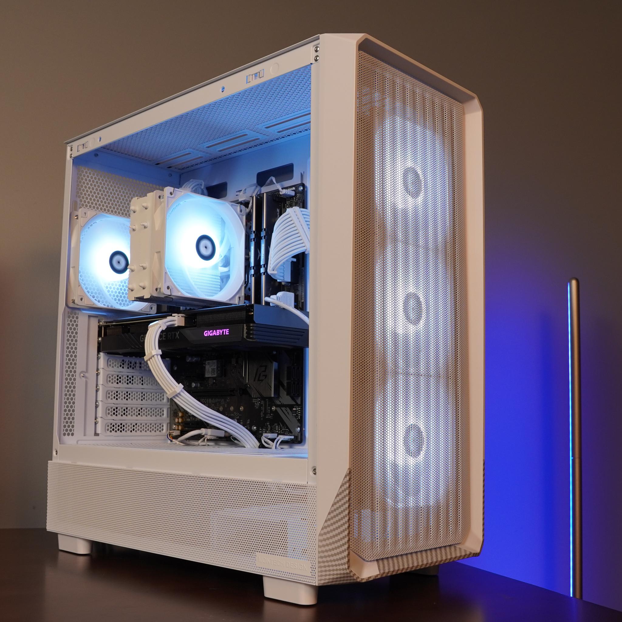 🤍ARCTIC🤍 1440p/1080p GAMING MACHINE 💚RTX 4060 🧡 Ryzen 5 3600 | 16GB | WIFI | WIN 11