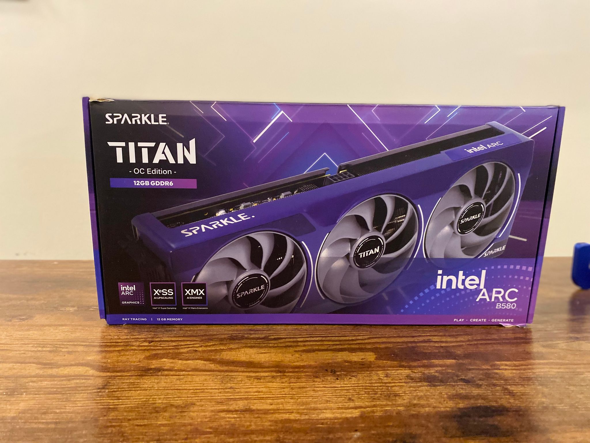 Intel arc B-580 12gb Sparkle OC 3 fan Gpu w sparkle stick