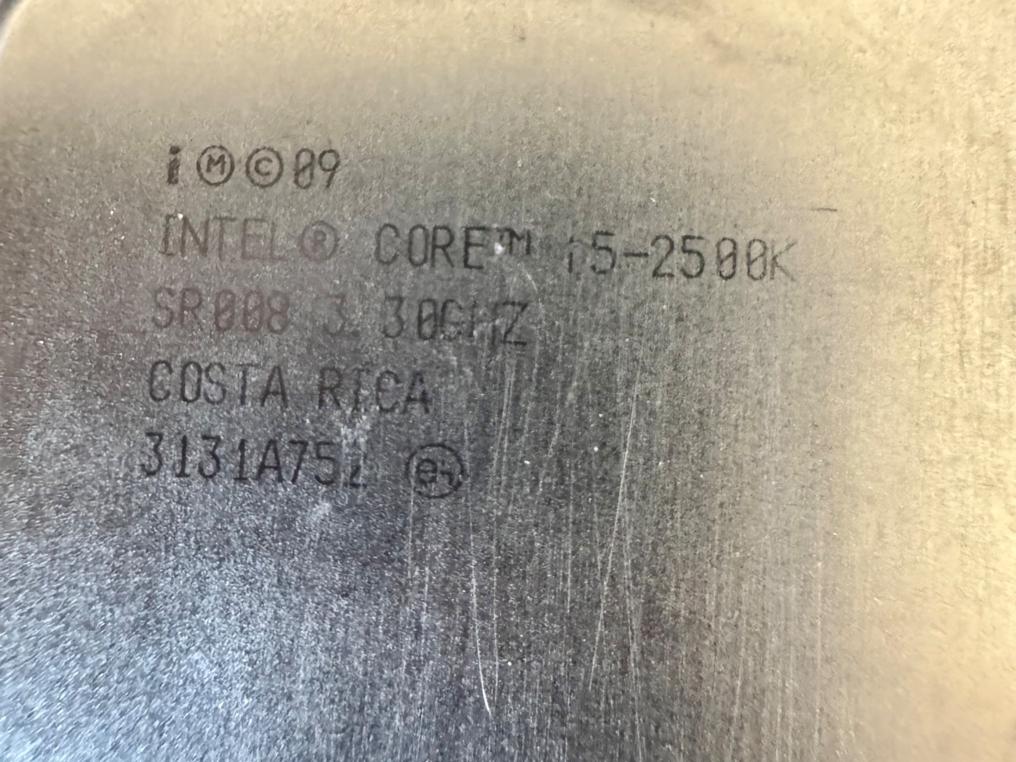 Intel Core i5-2500K CPU 3.3 GHz (Turbo 3.7 GHz) 4-Core 6M LGA-1155 SR008