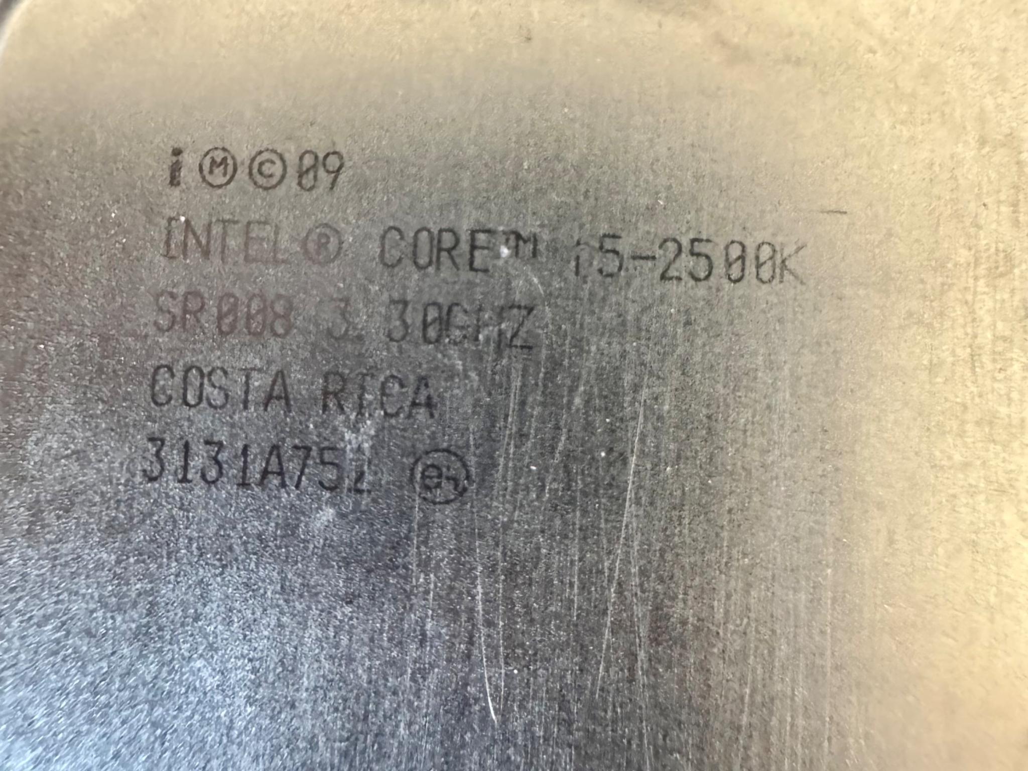 Intel Core i5-2500K CPU 3.3 GHz (Turbo 3.7 GHz) 4-Core 6M LGA-1155 SR008