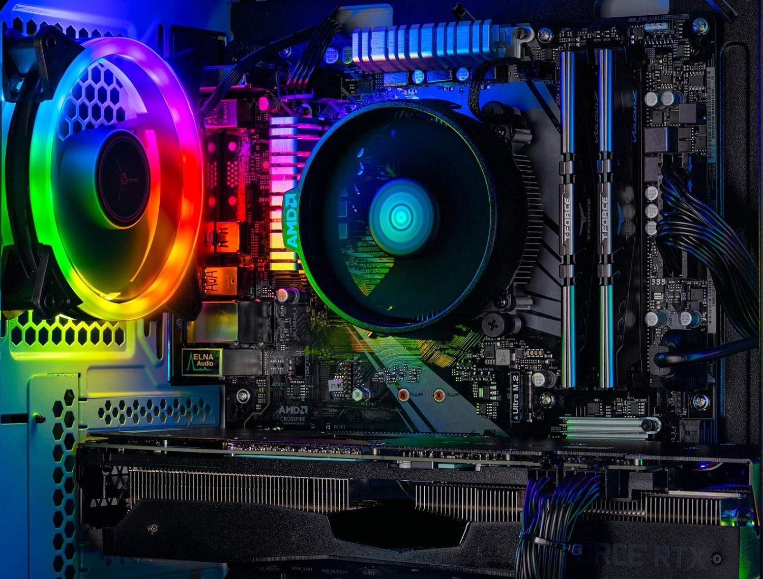 Skytech Chronos Gaming PC Desktop - AMD Ryzen 7 3700X, NVIDIA RTX 2070 Super 8GB, 32GB DDR4(2X 16GB)