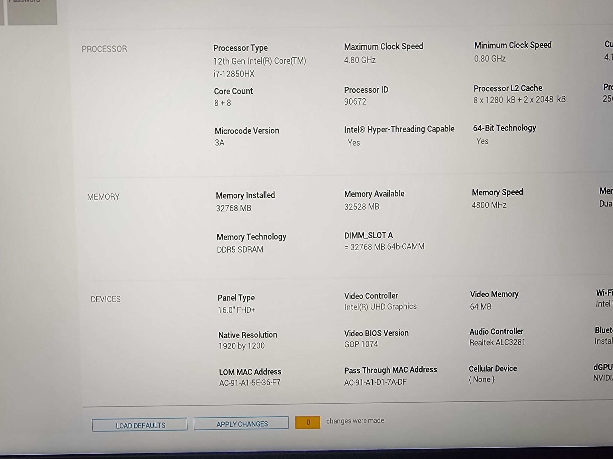 Dell Precision 7670 16' (RTX A4500 16GB VRAM,512G SSD,12850HX,32GB RAM) Warranty