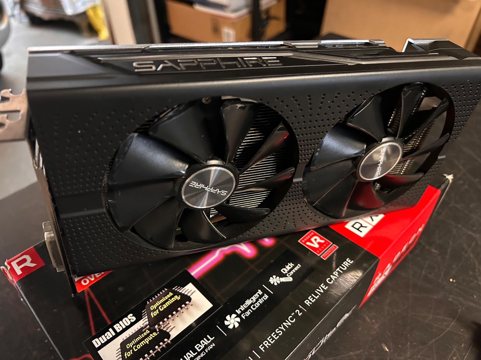 amd rx580 8gb sapphire pulse budget gaming pc GPU with box