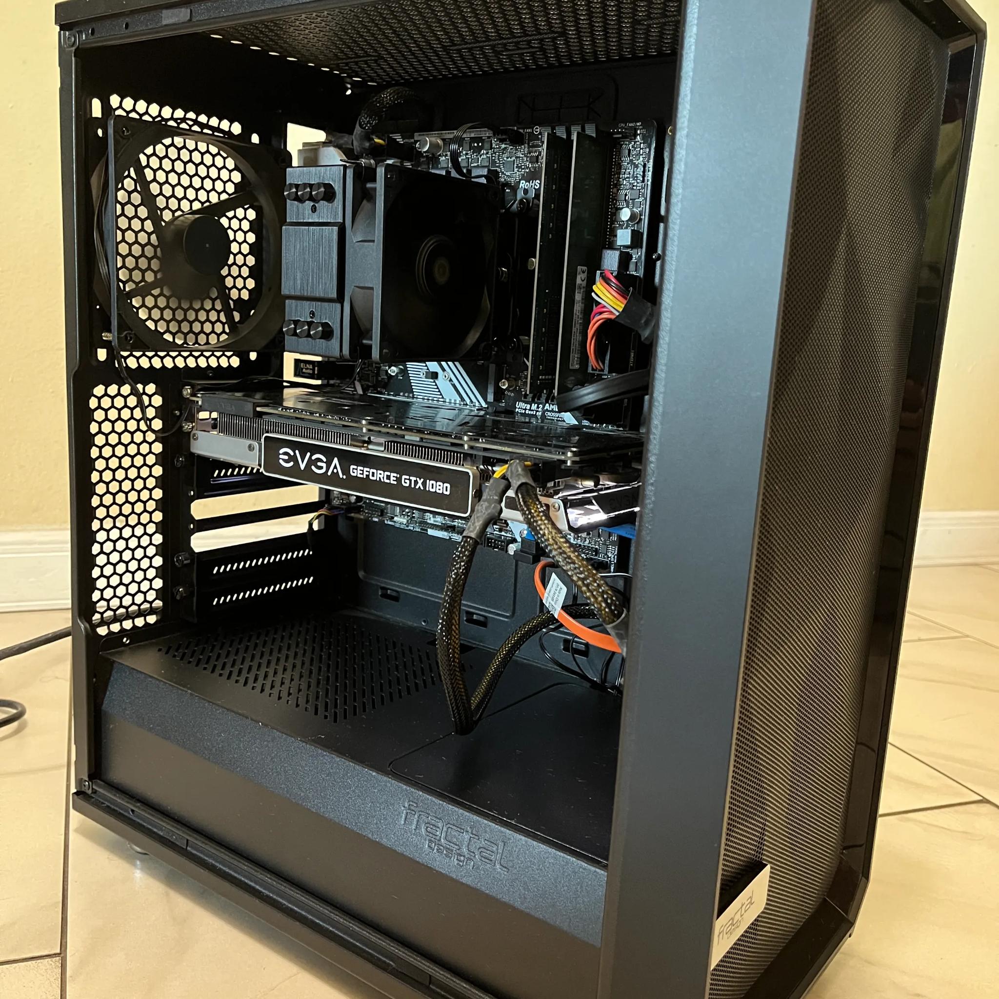 🟠🔥NVIDIA GTX 1080, Intel i5-8500, 16GB RAM, 1 TB Storage, High Performance Gaming PC