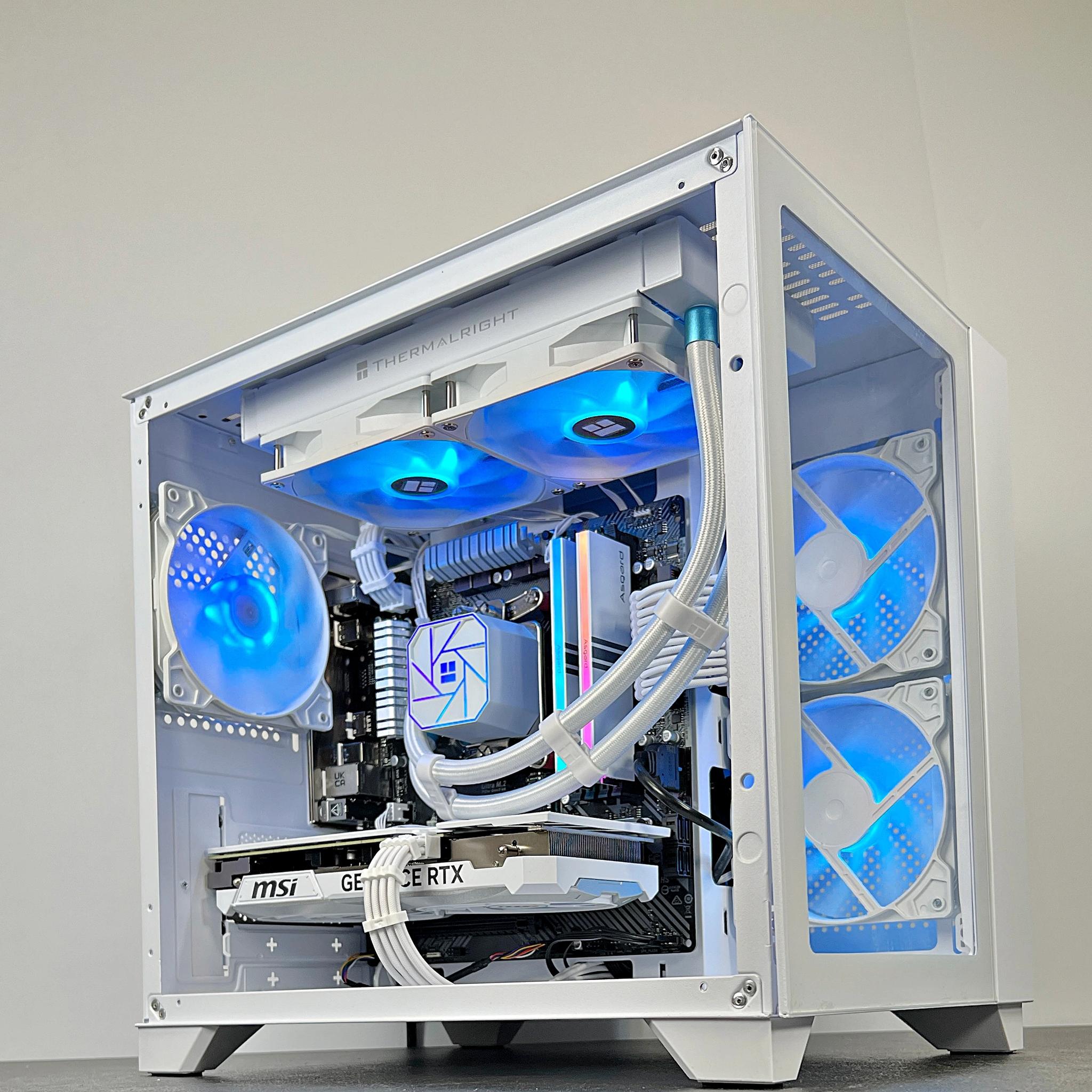 Liquid Cooled RTX 4070 Ryzen 5 5600X 16GB RAM 1TB M.2 Win 11 Gaming PC