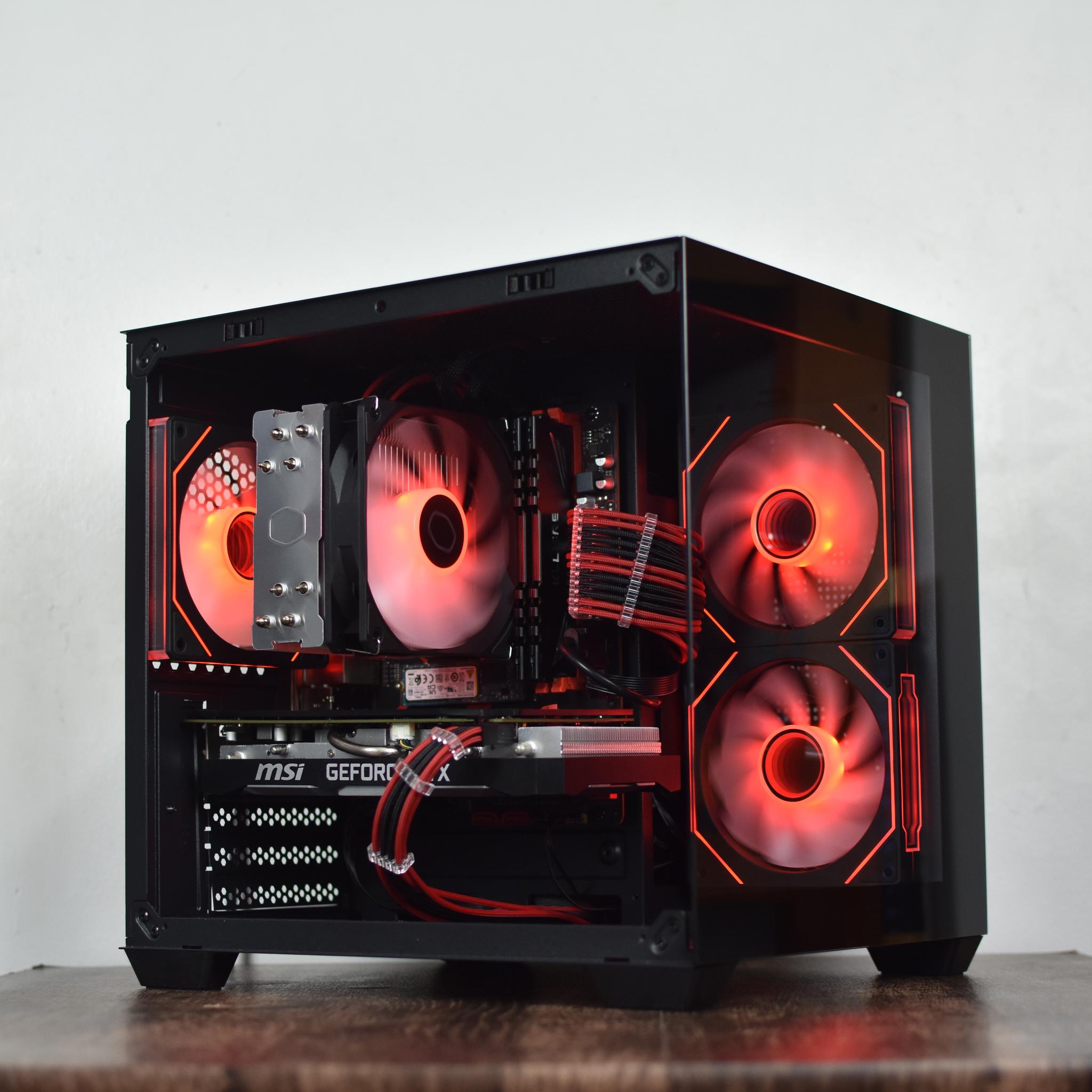 🖤Black & Red❤️ Budget Gaming PC (Ryzen 5 3600 + RTX 2060 Super + 16gb of ram)