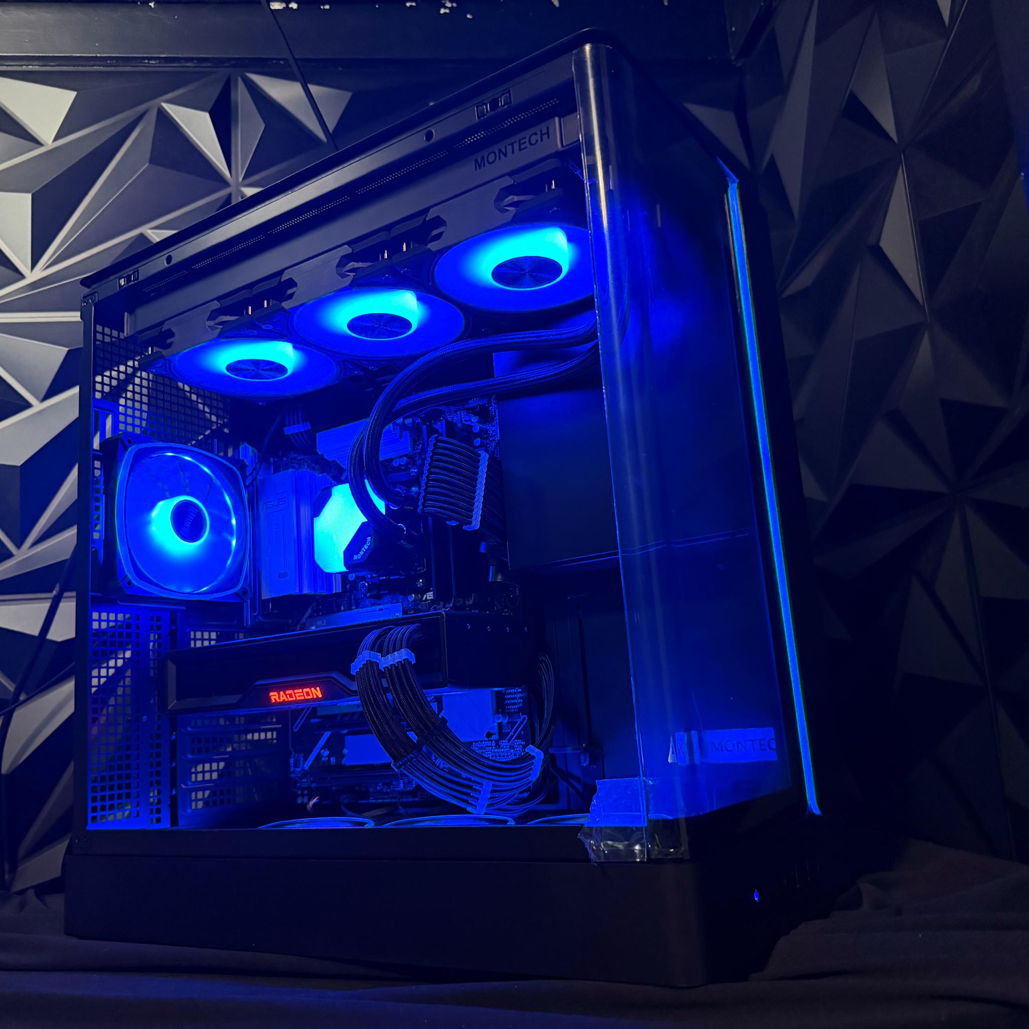 🌊🖤 BLACK OCEAN 🖤🌊Ryzen 7 7700X| RX 6950XT| 32 GB DDR5| 1.5 TB NVMe| 850W PSU