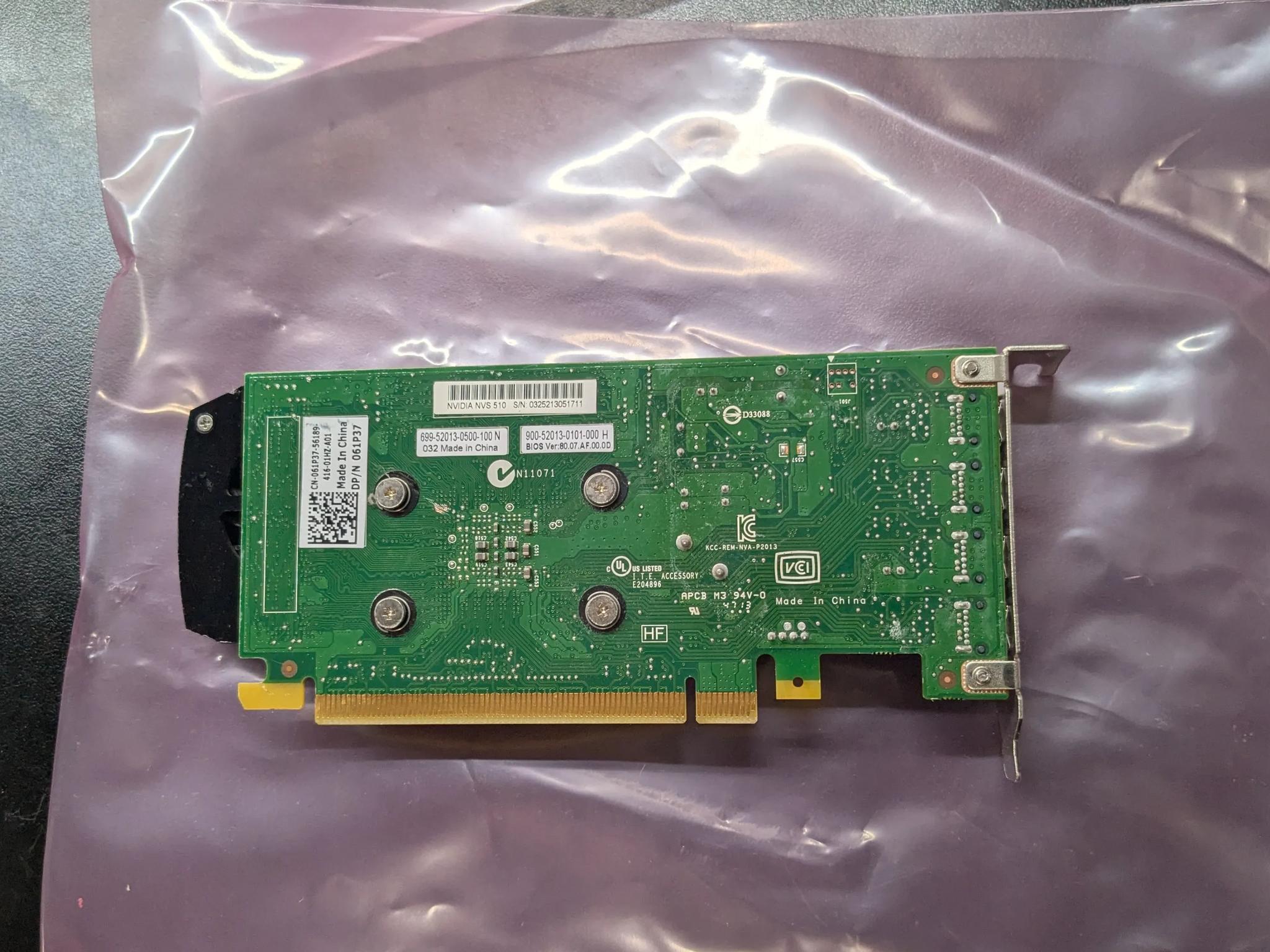 Nvidia NVS 510 - Tested - 2GB DDR3, 4x MiniDP