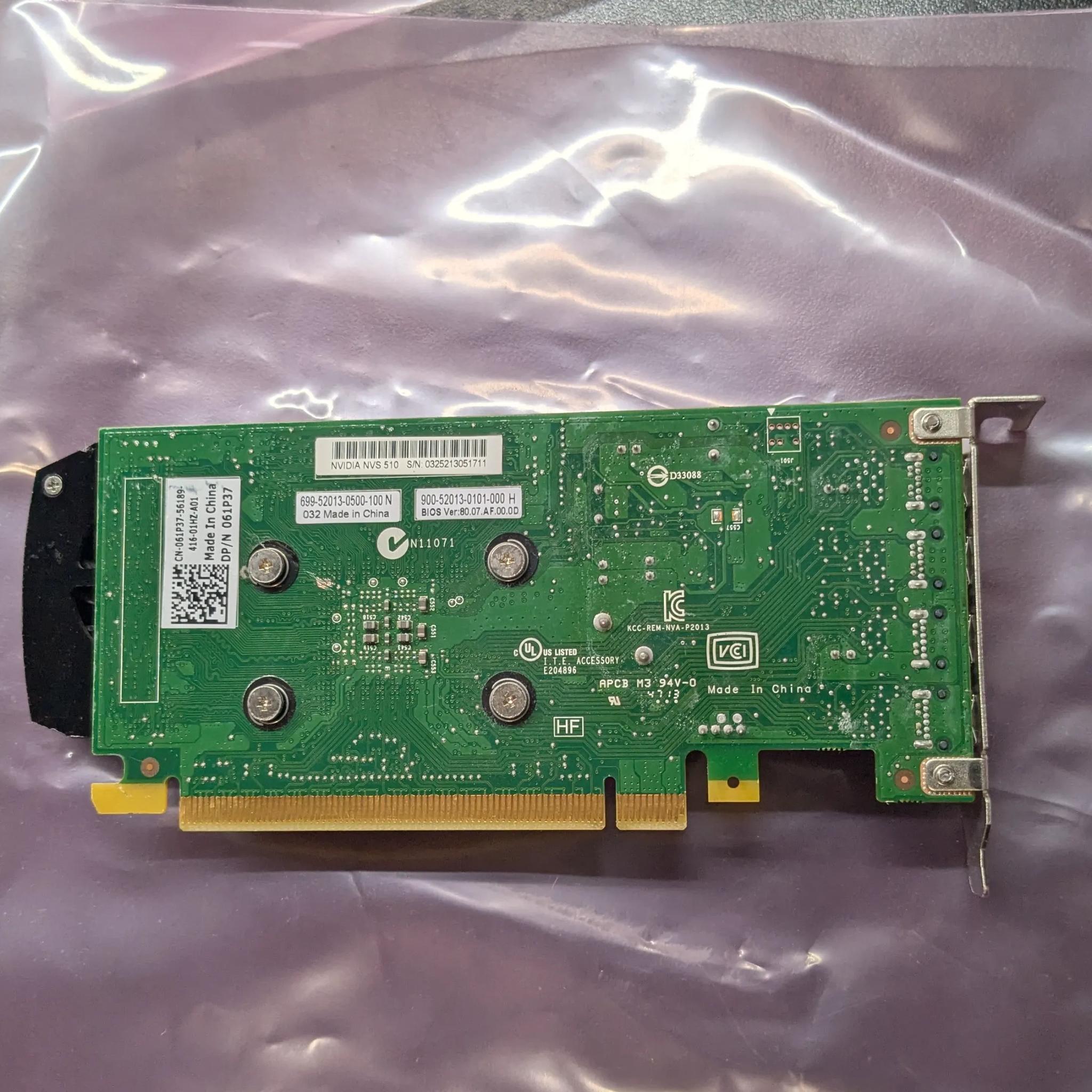 Nvidia NVS 510 - Tested - 2GB DDR3, 4x MiniDP