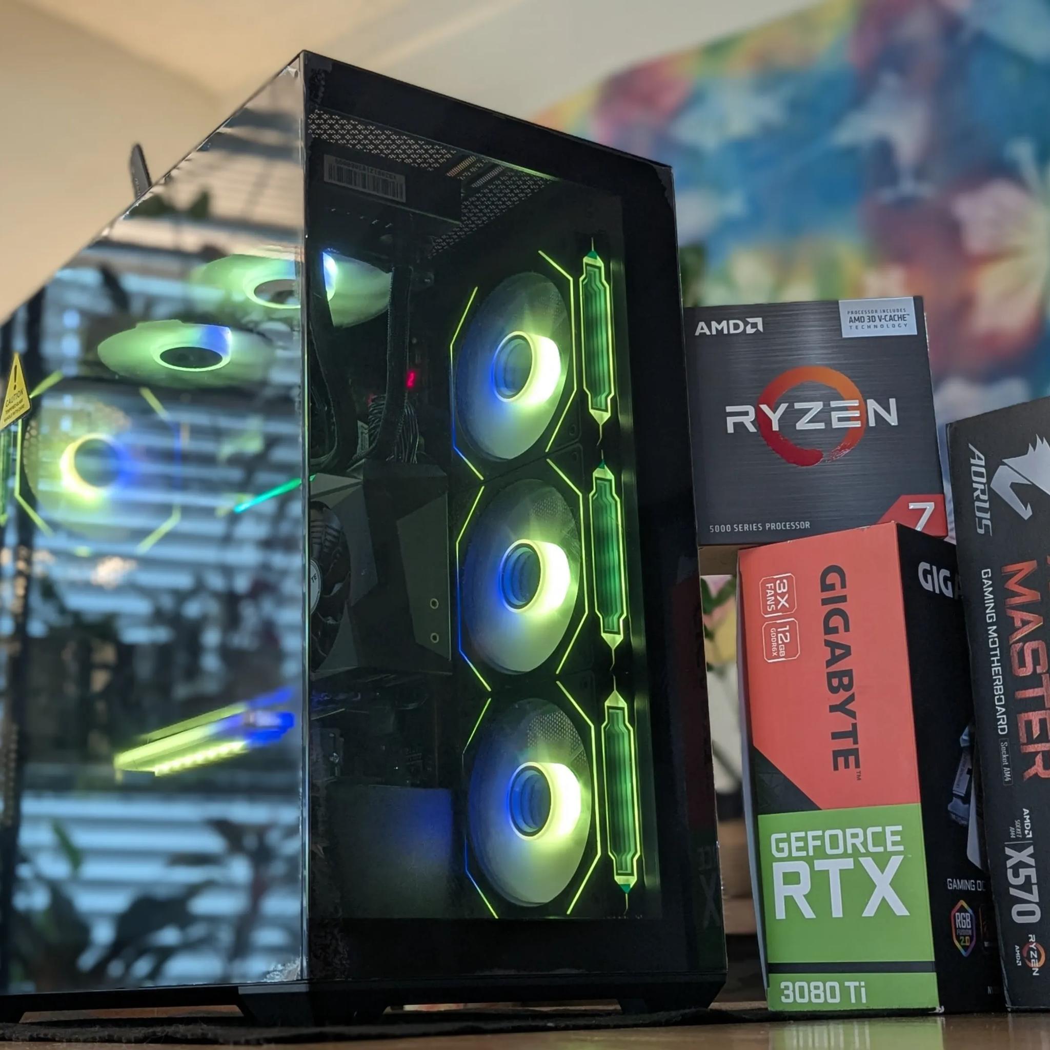 ⚔️ Obsidia – 3080 TI + 5800X3D Gaming Powerhouse | 1440p/4K Monster Build