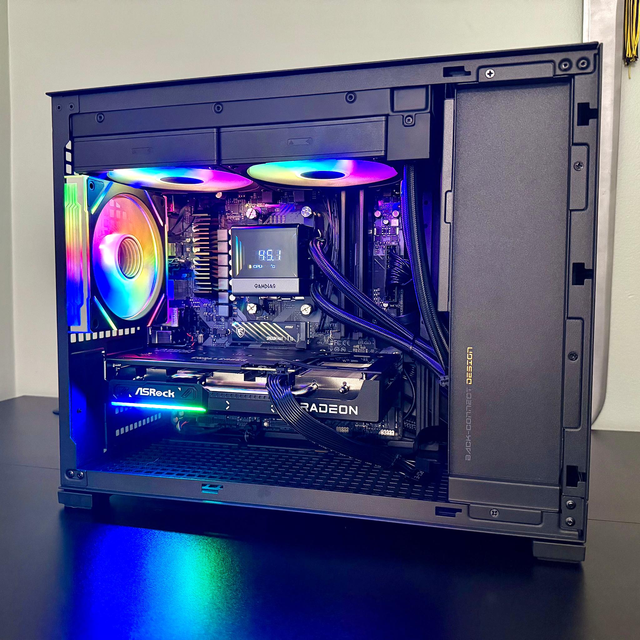 Ryzen 7700x | 9060xt 16GB | 32GB DDR5 | 1TB SSD With LCD Liquid Cooler Gaming PC
