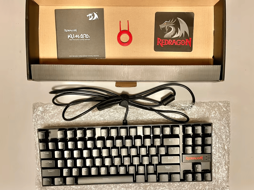 Redragon K552 RGB Mechanical Gaming Keyboard Wired (Black, 87 Keys Blue Switches) (Used, Like New)