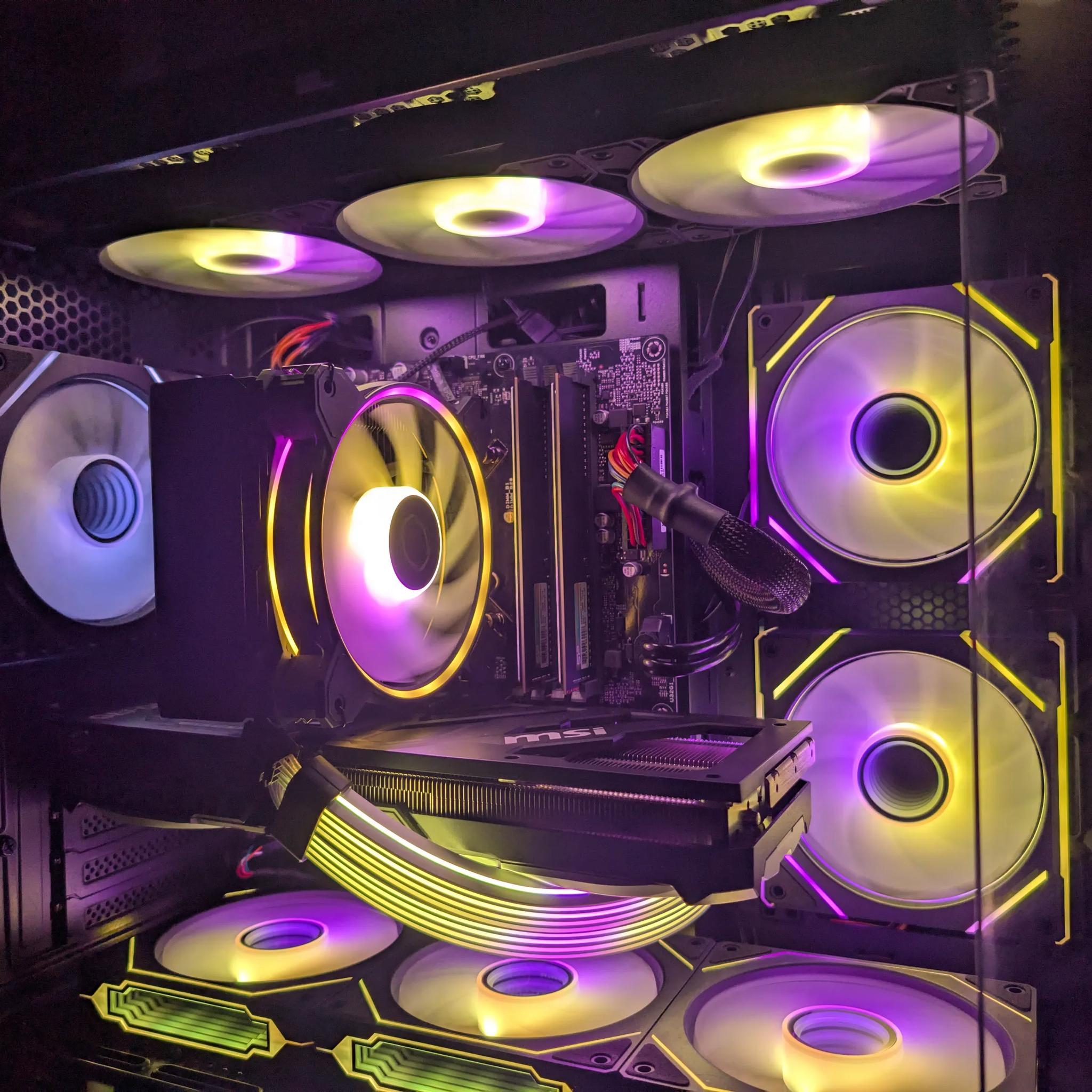 RGBEAUTY Fast 🎨 gaming PC sale! RTX 4060 TI! Windows activated! 🪟 ARGB FANS 🎨 240 FPS Ready ⬆️