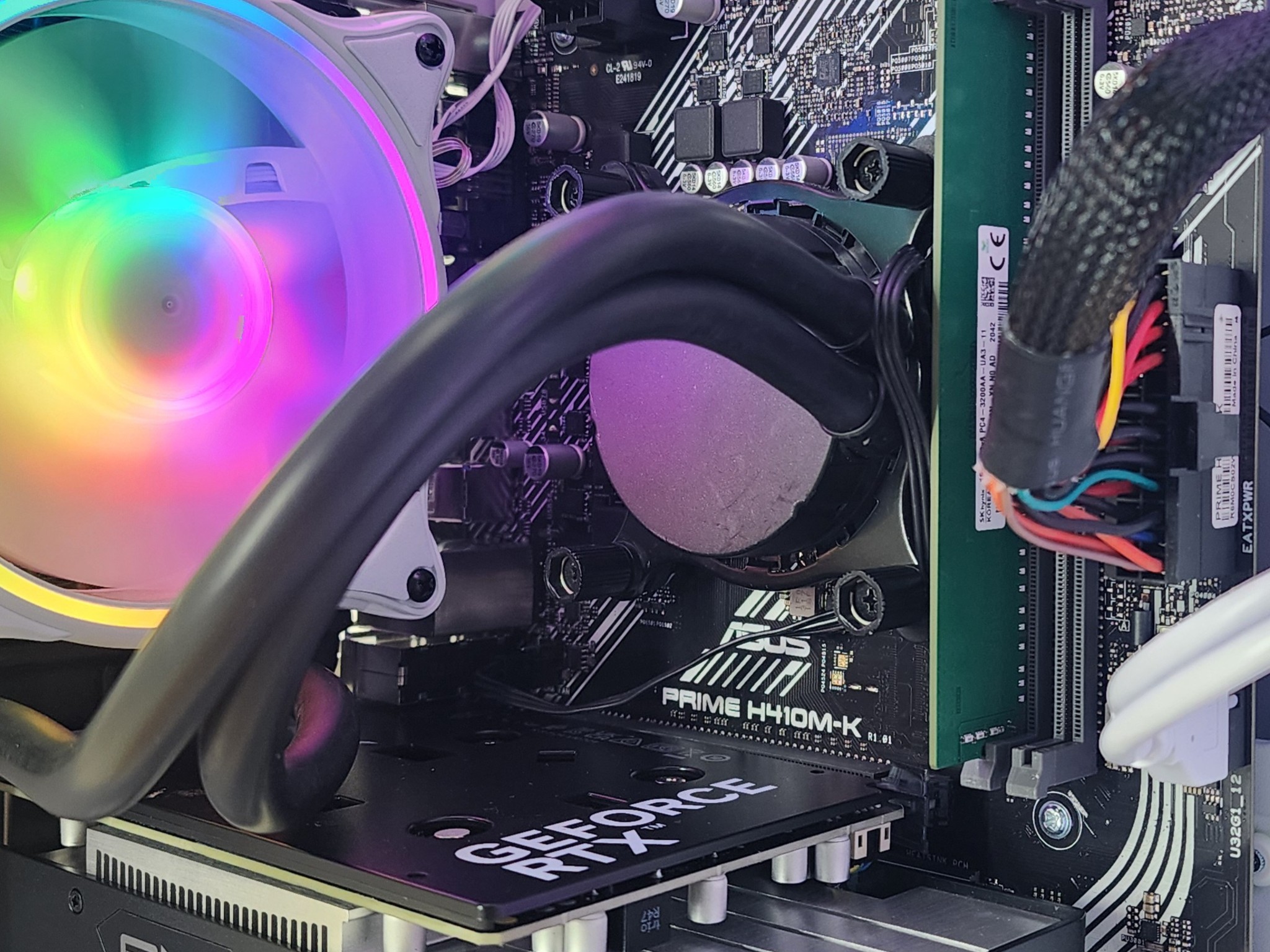 Gaming PC i5-10400F 8GB RAM 128GB SSD + 500GB HDD RTX 3050 6GB Win11 Computer