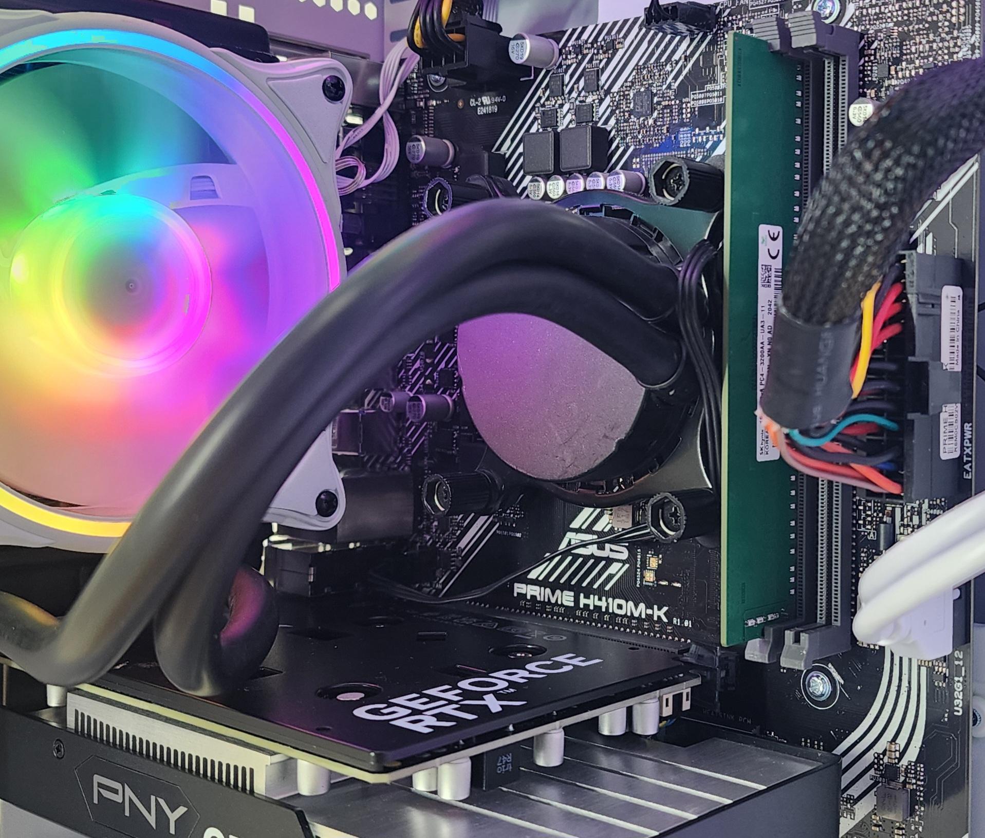 Gaming PC i5-10400F 8GB RAM 128GB SSD + 500GB HDD RTX 3050 6GB Win11 Computer