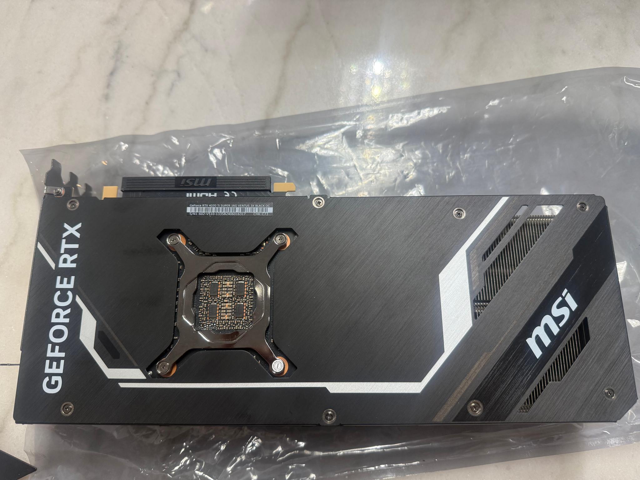 Msi GeForce 4070Ti super ventus 3x black OC - 16gb