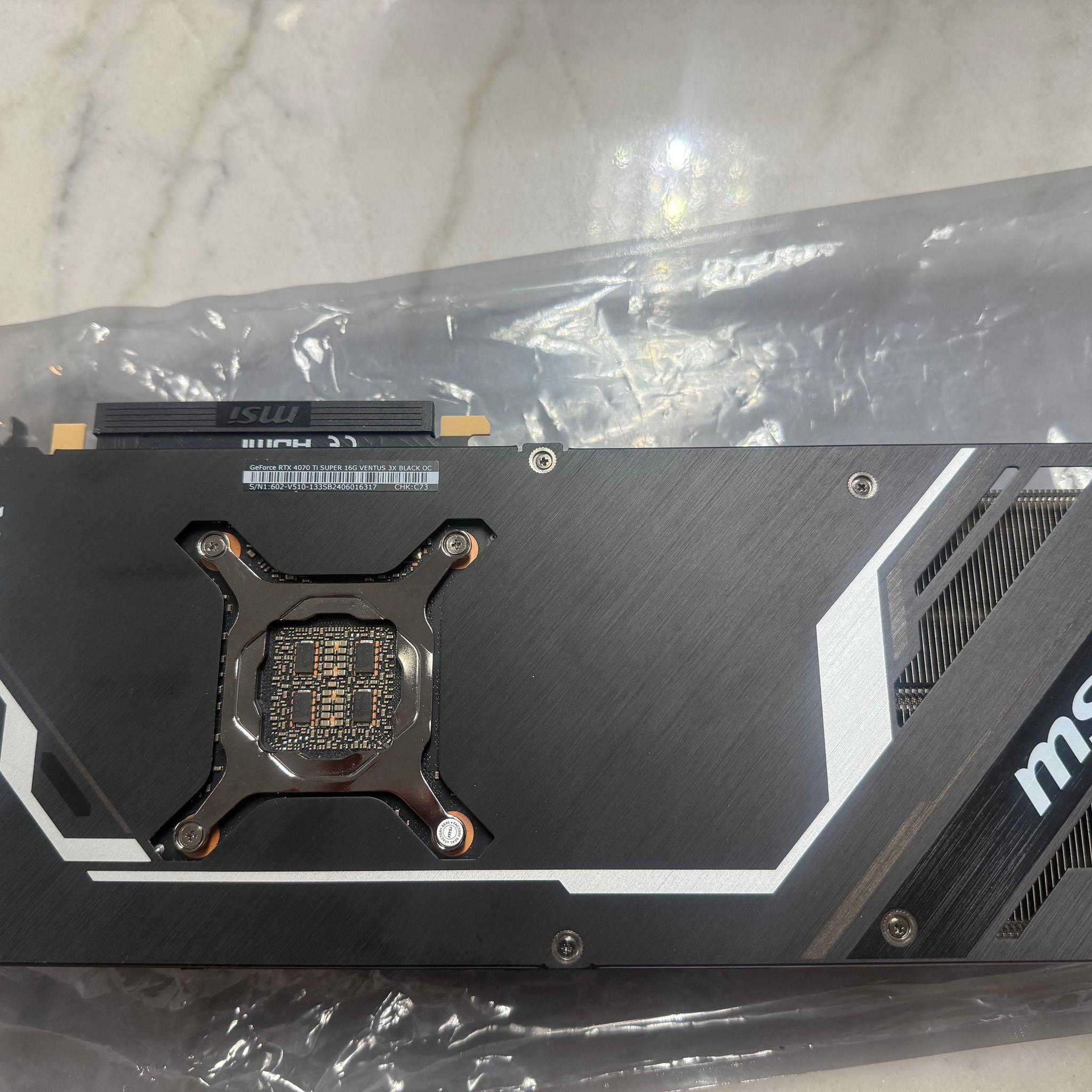 Msi GeForce 4070Ti super ventus 3x black OC - 16gb