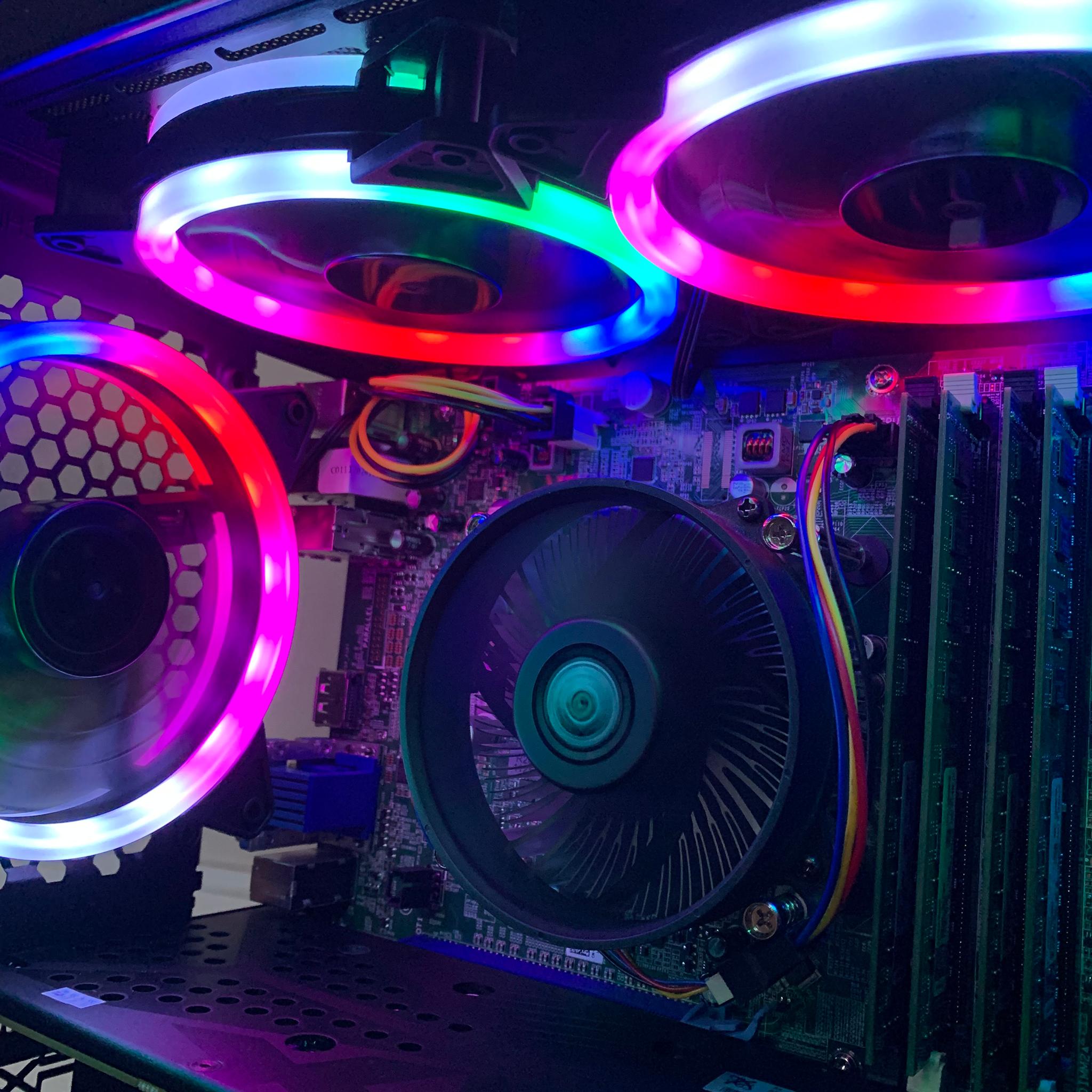 RX 580 8GB E3 1220 4c/4t 16GB RAM 500GB SSD FORTNITE READY WINDOWS 10 RGB GAMING PC