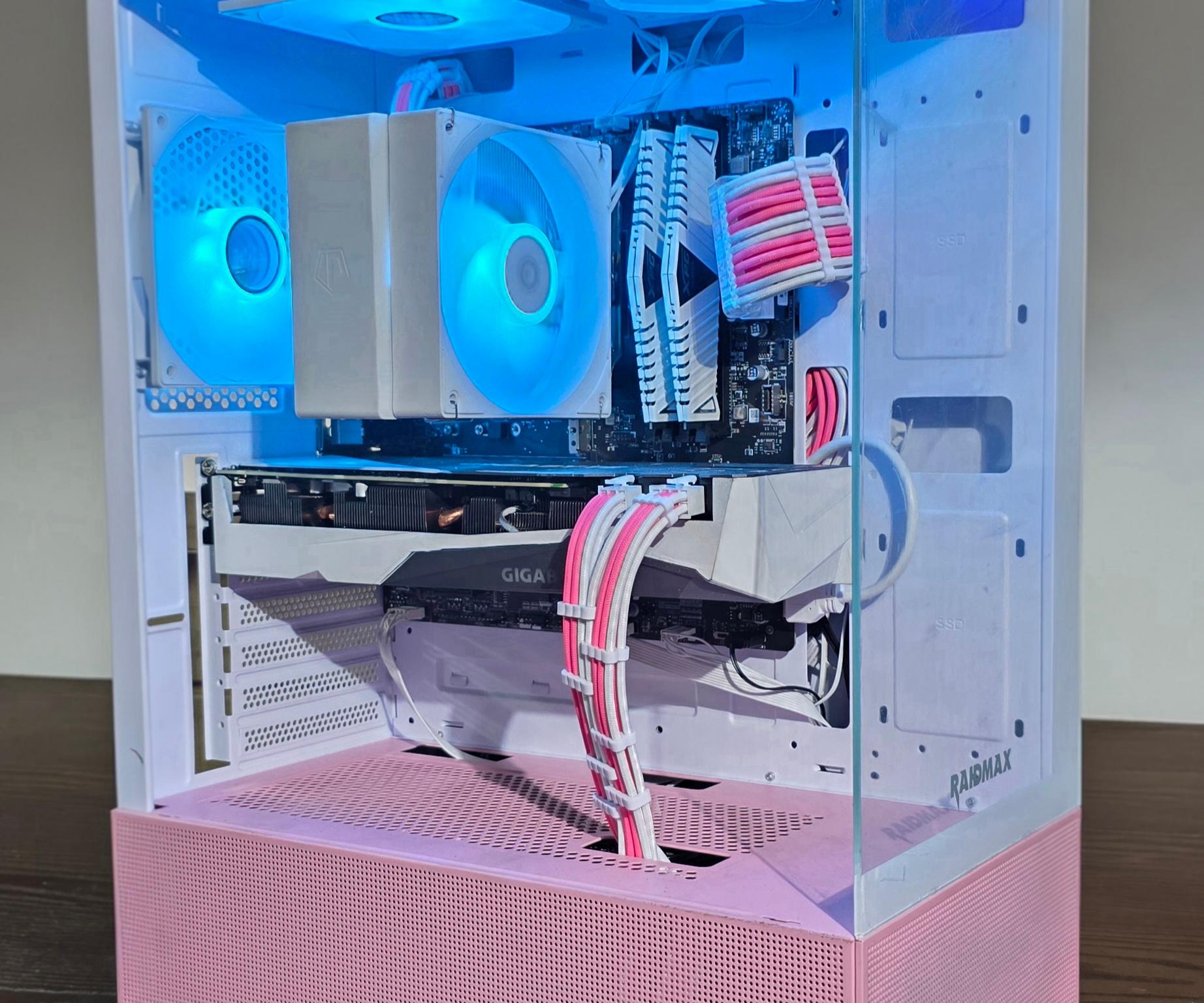 🌸🔥 **Pink/White Gaming PC – RTX 3070 | Ryzen 5 5500 | ARGB Build** 🔥🌸