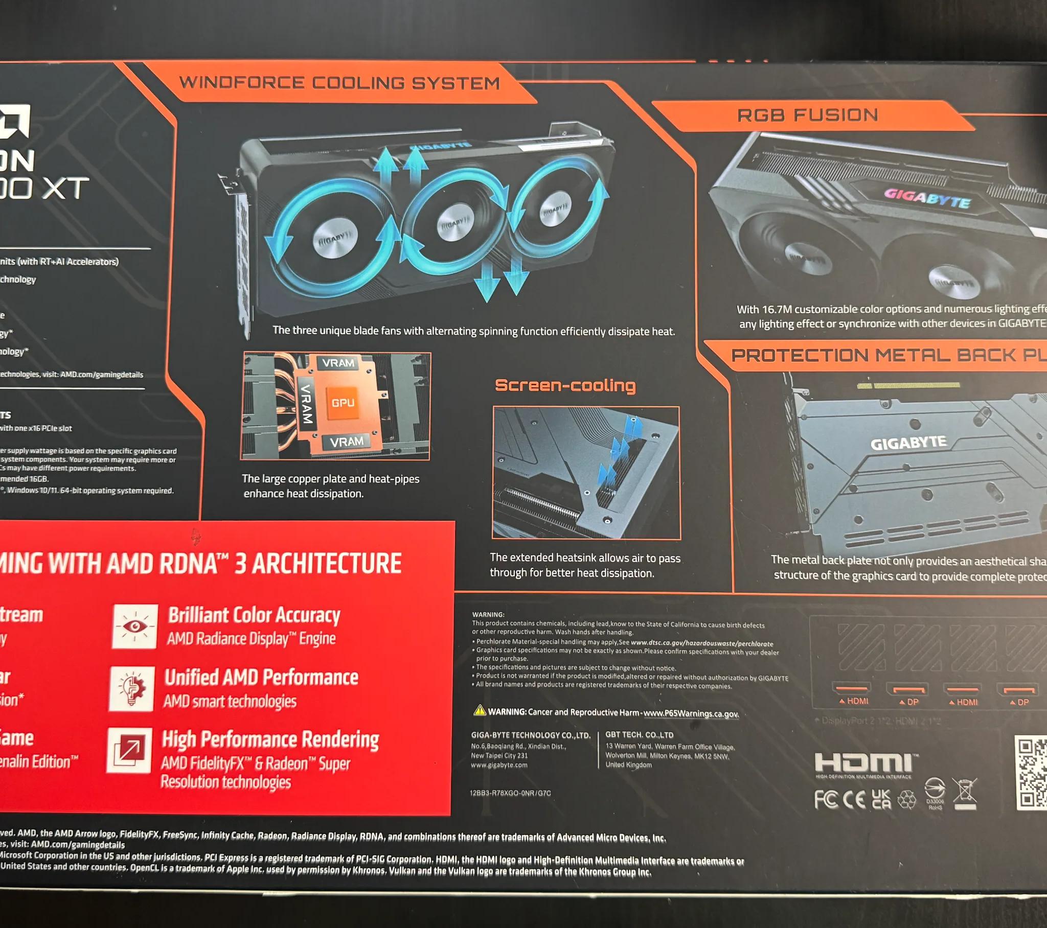 GIGABYTE Radeon RX 7800 XT GAMING OC 16G Graphics Card