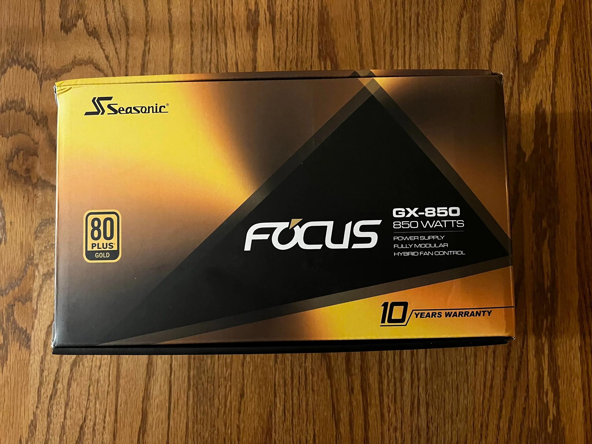 SeaSonic FOCUS 850 W 80+ Gold Certified Fully Modular ATX Power Supply