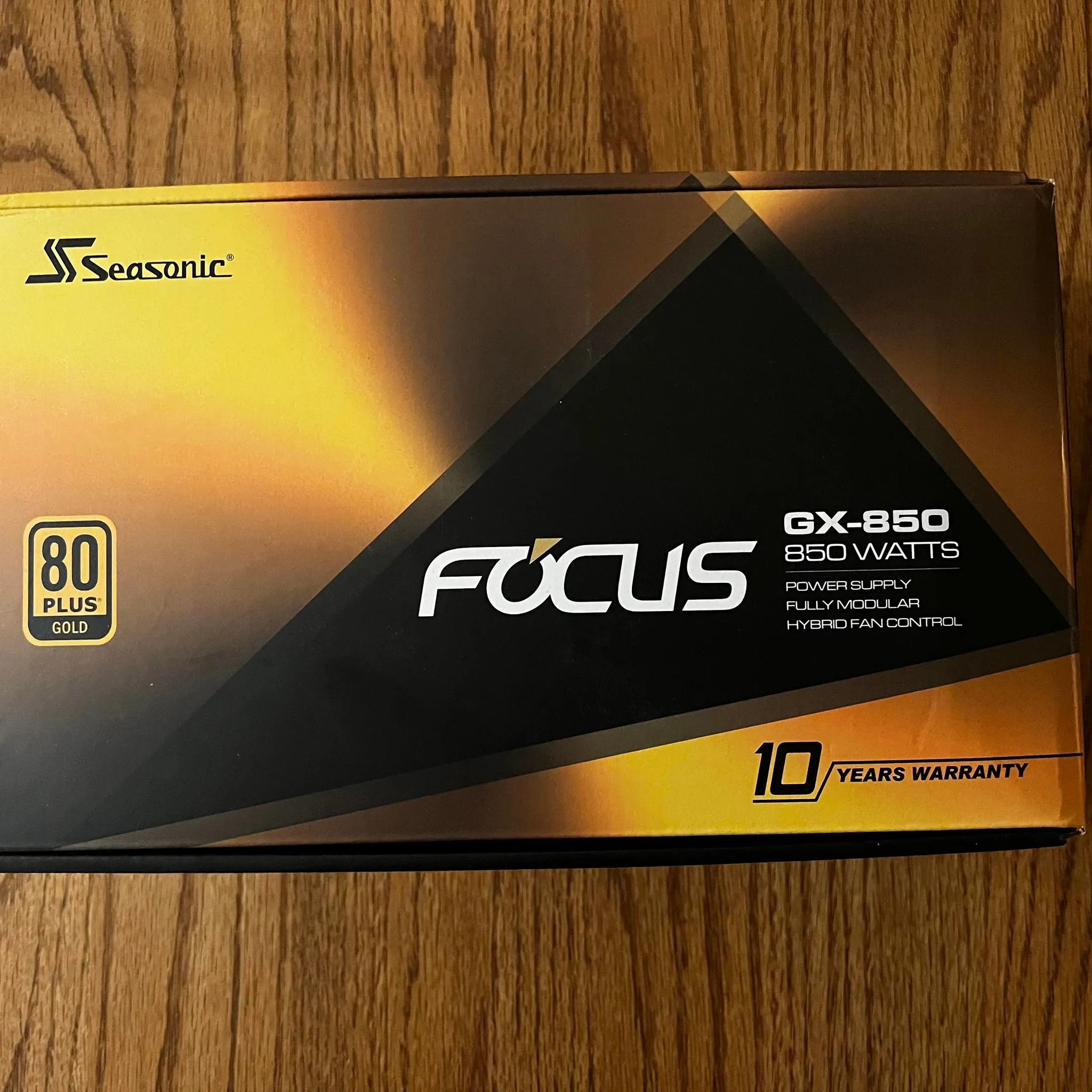 SeaSonic FOCUS 850 W 80+ Gold Certified Fully Modular ATX Power Supply