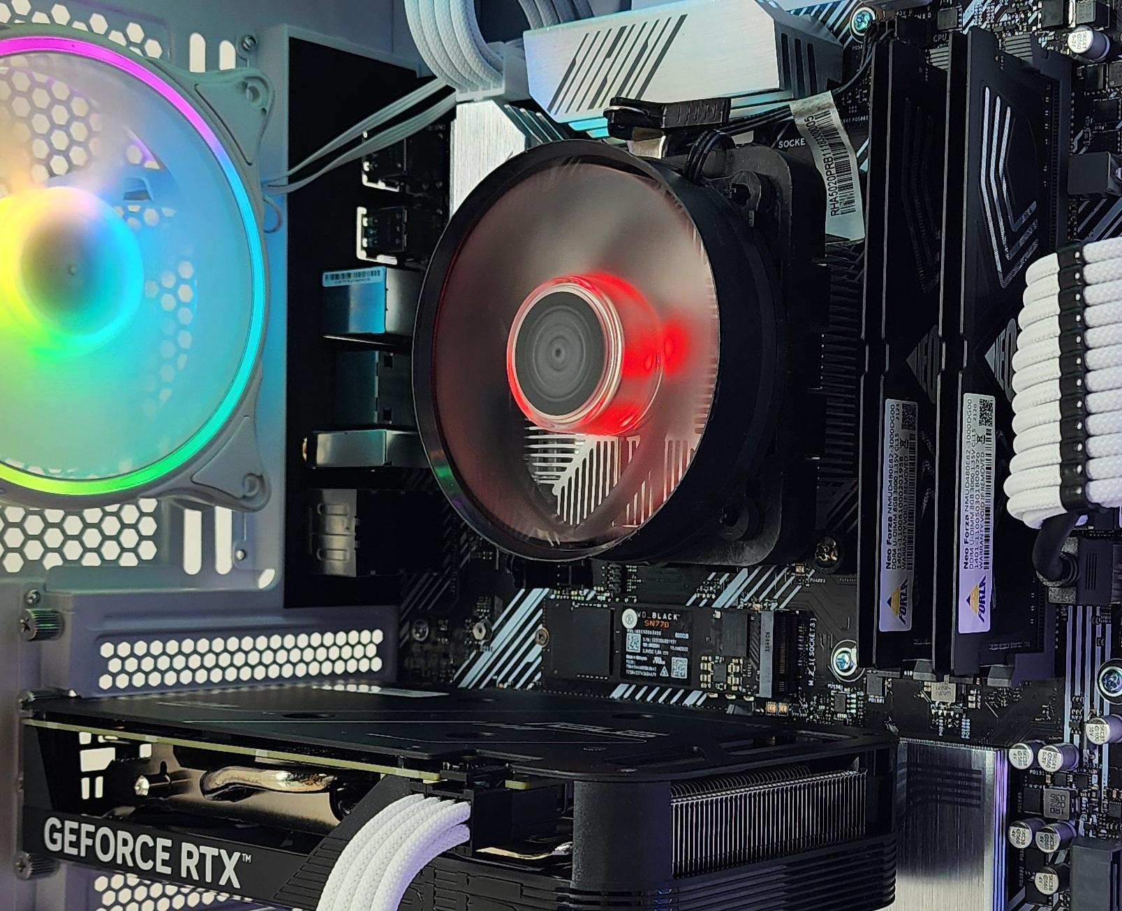 Gaming PC Ryzen 7 5700X 16GB RAM 500GB SSD RTX 4060 8GB Windows 11 Computer