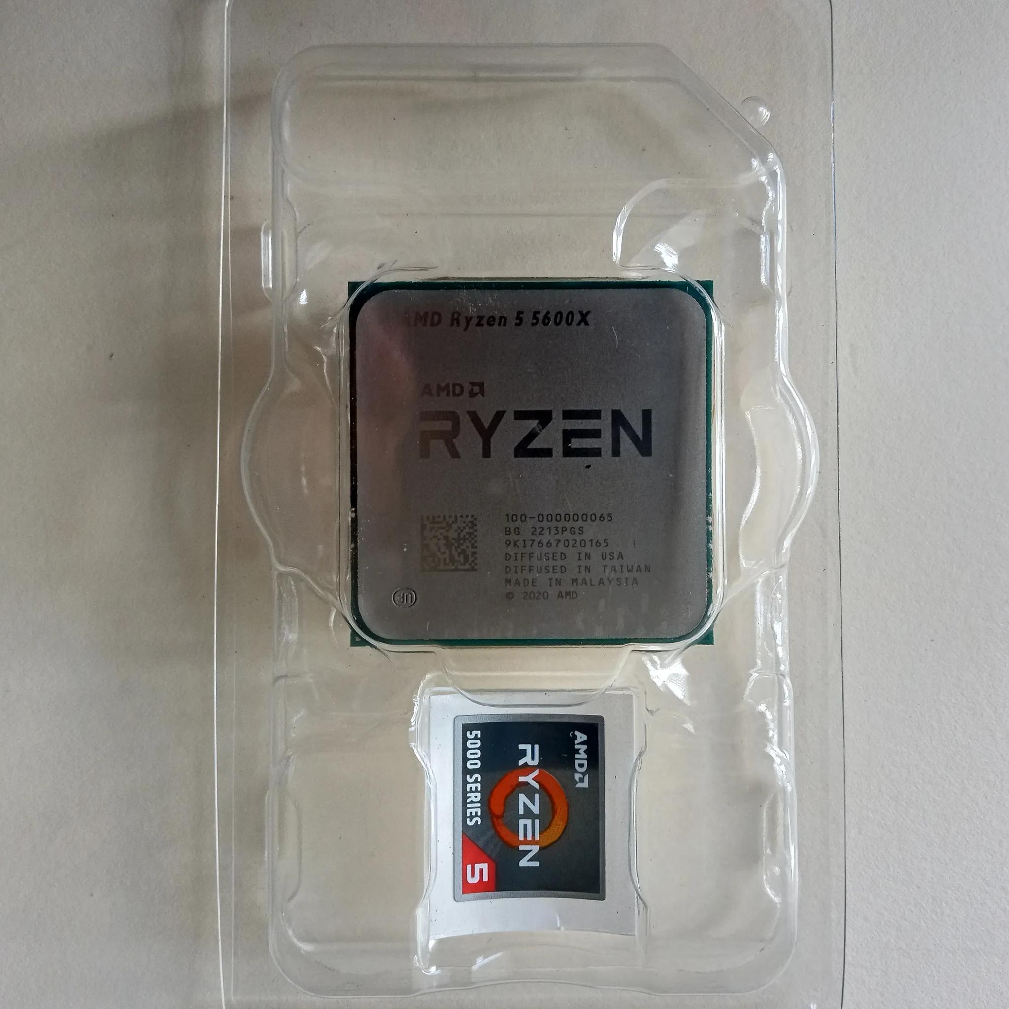 AMD Ryzen 5 5600X 6-core, 12-Thread Unlocked Desktop Processor with Wraith Stealth Cooler