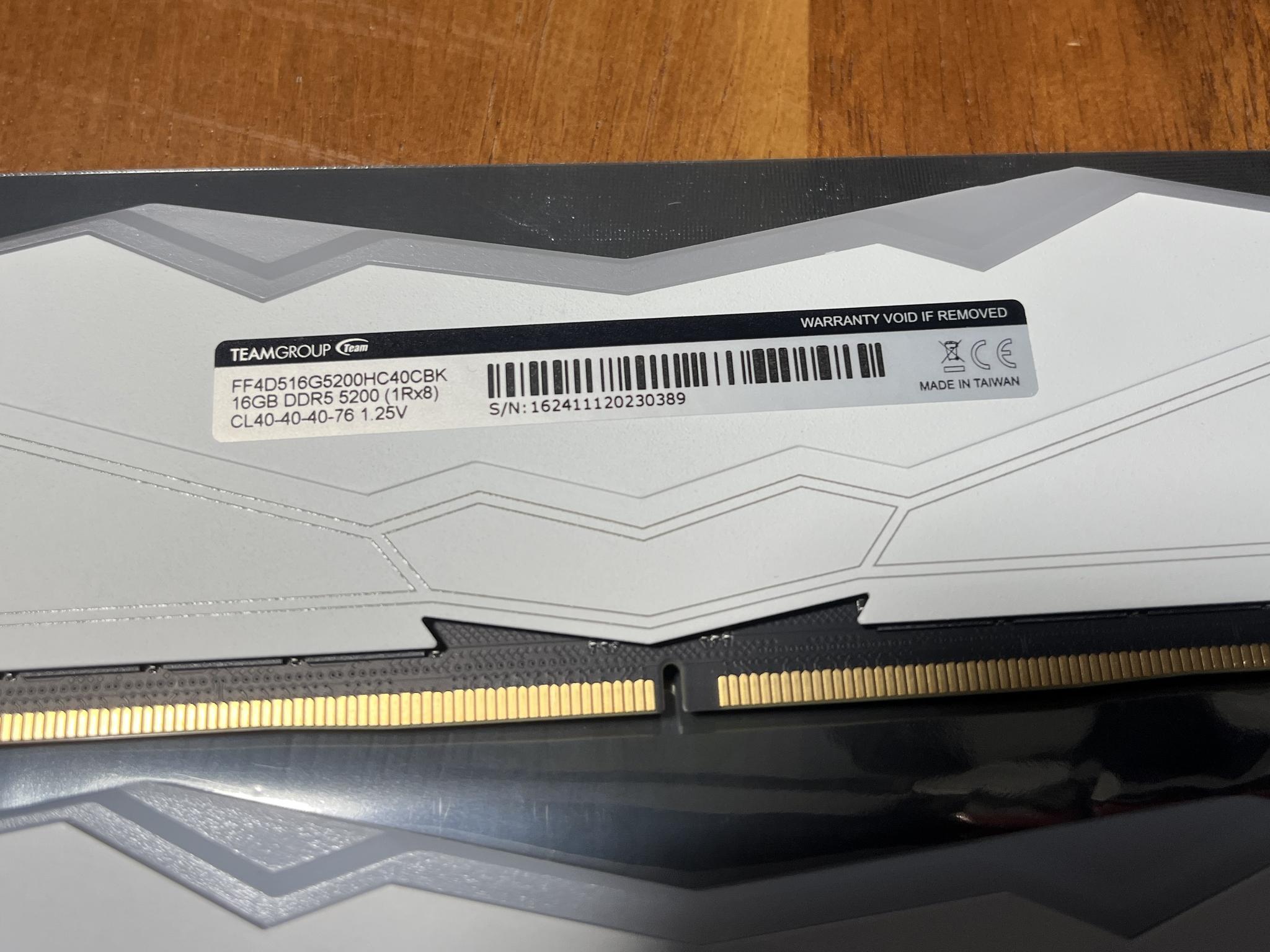 TEAMGROUP T-FORCE DELTA R 32GB (16GBx2) DDR5 5200MHz RAM (FF4D516G5200HC40CBK)