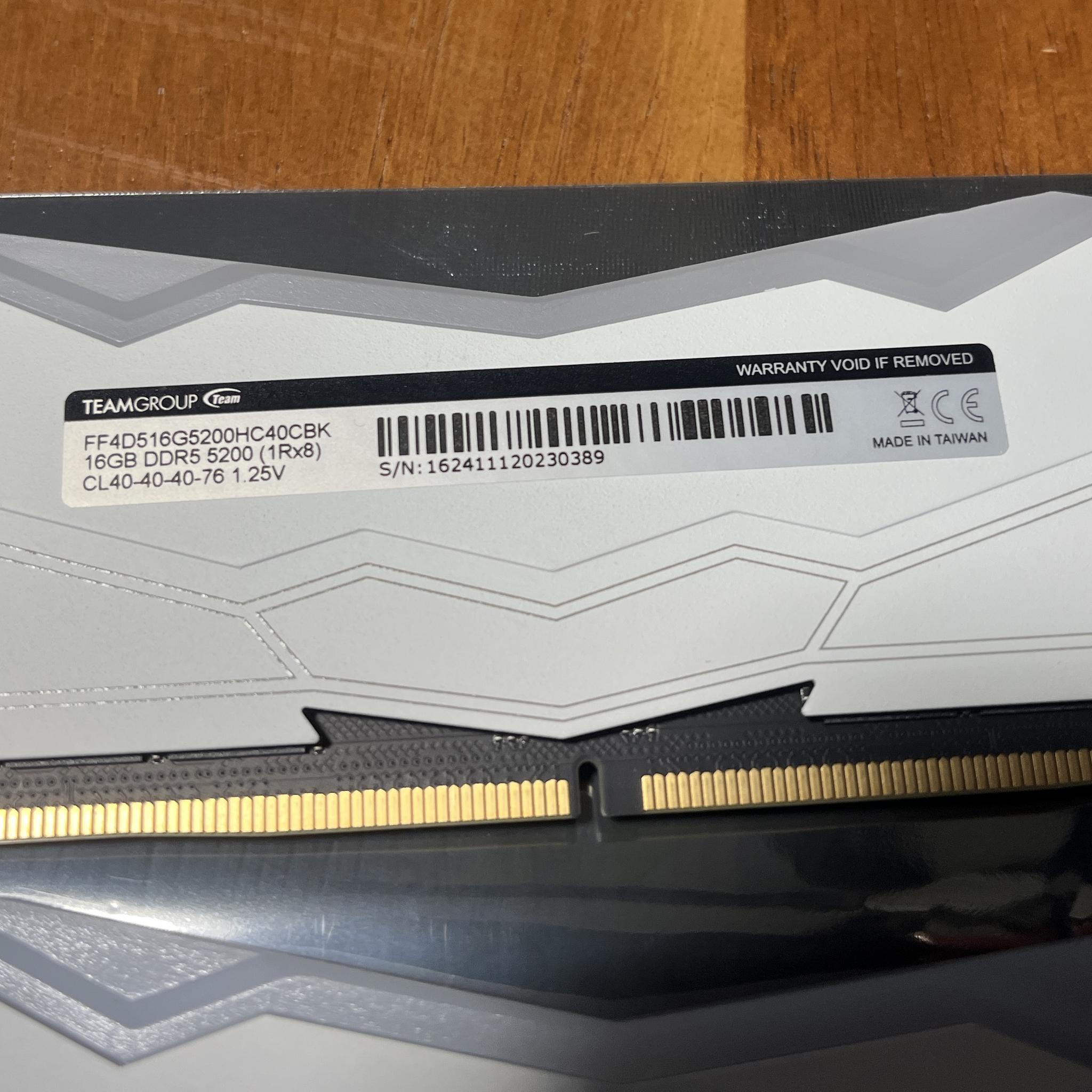TEAMGROUP T-FORCE DELTA R 32GB (16GBx2) DDR5 5200MHz RAM (FF4D516G5200HC40CBK)