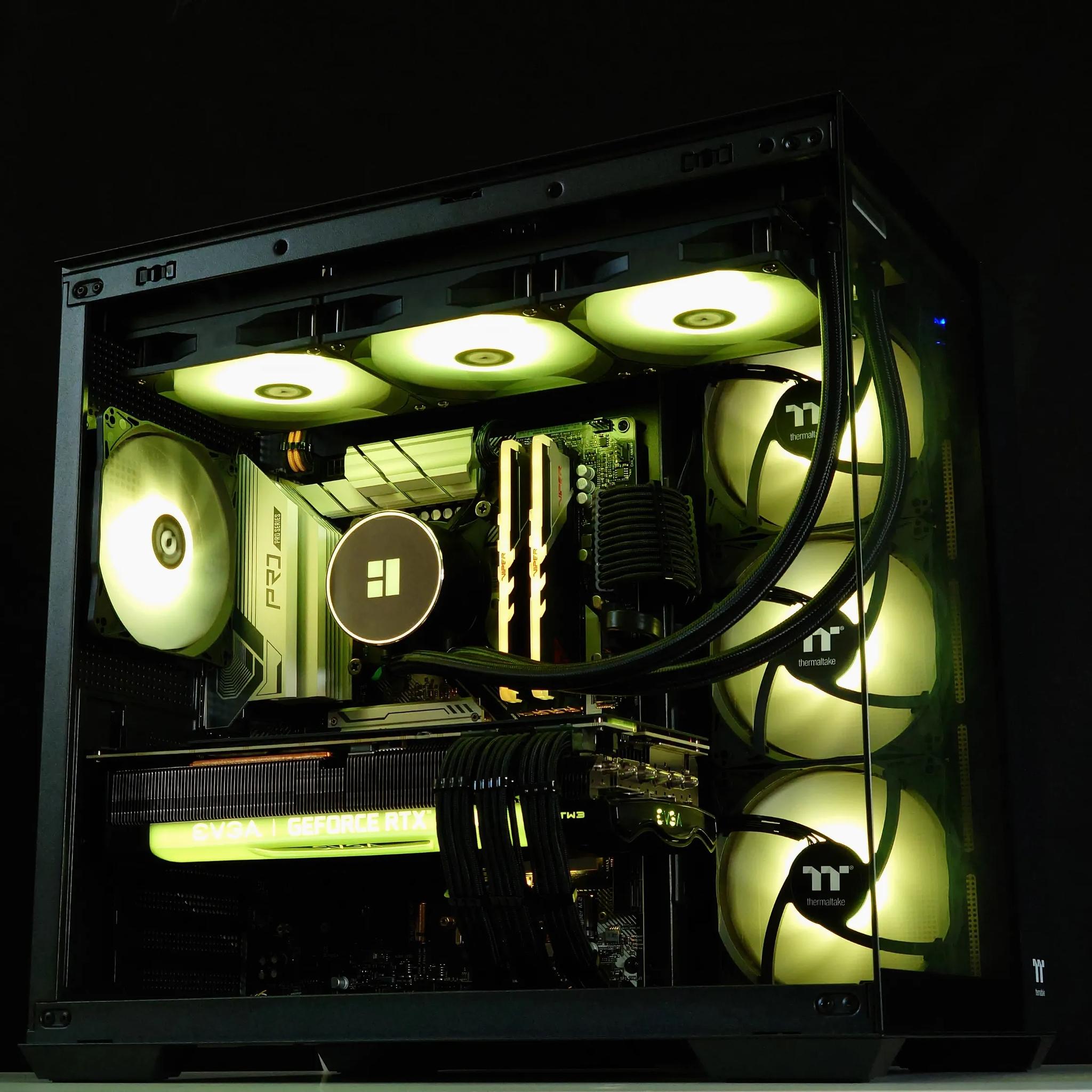 🌊Liquid Cooled Gaming PC❇️Nvidia RTX 3080 10GB❇️Intel i5 13600KF 14 core❇️32GB DDR4❇️1TB SSD