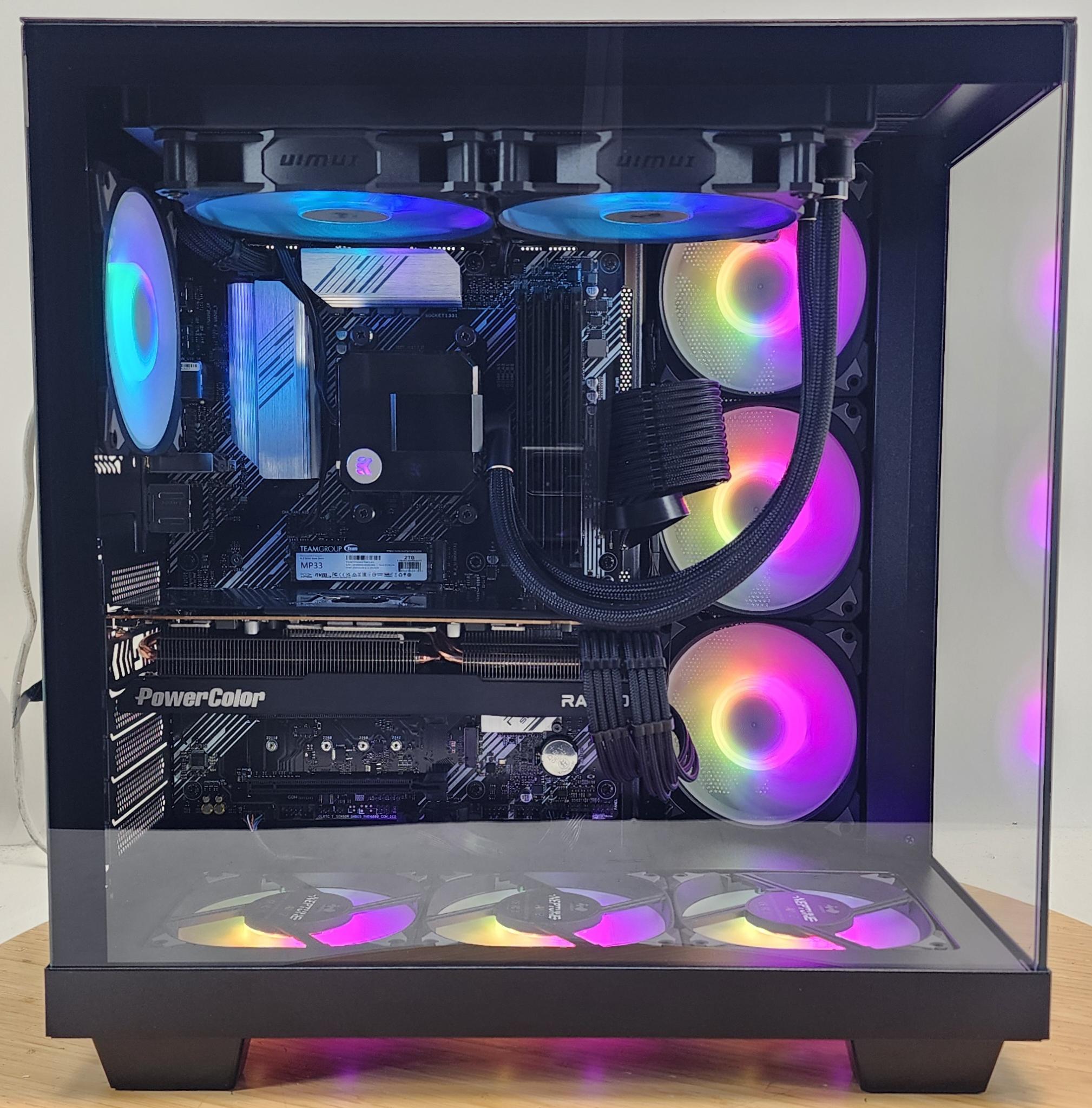 Gaming PC Ryzen 9 5900XT 32GB RAM 2TB SSD RX 7800 XT 16GB Windows 11 Computer