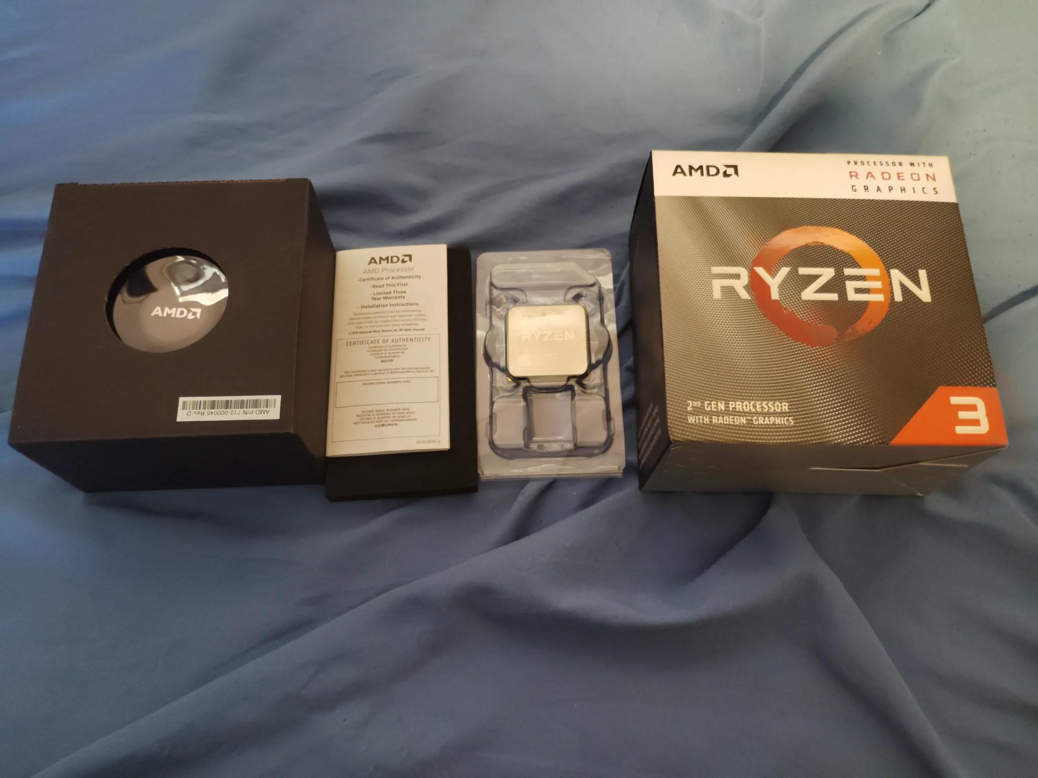 Ryzen 3 3200G CPU + Fan (Complete in Box!)